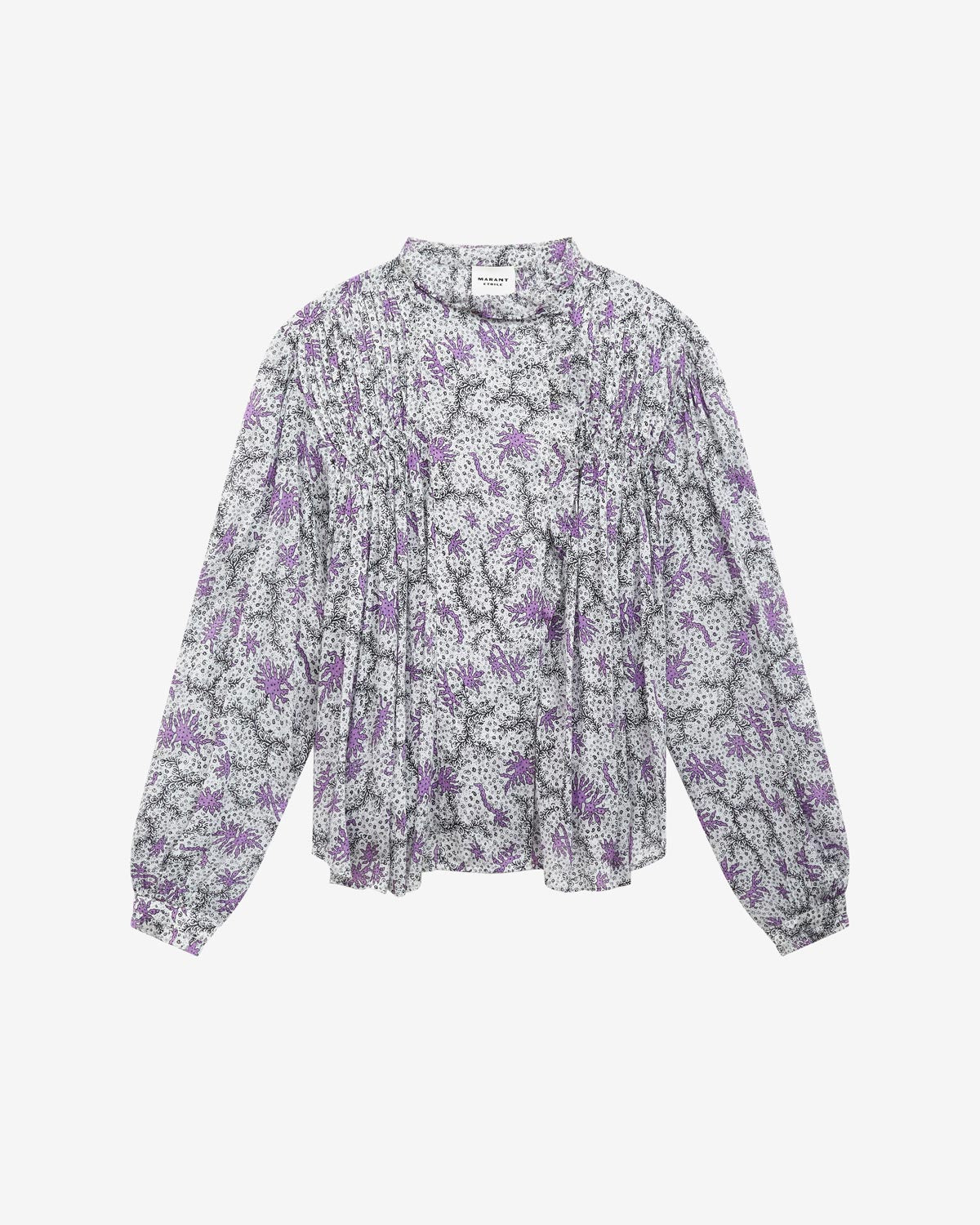 Dubna blouse Woman Ecru-lilac 1