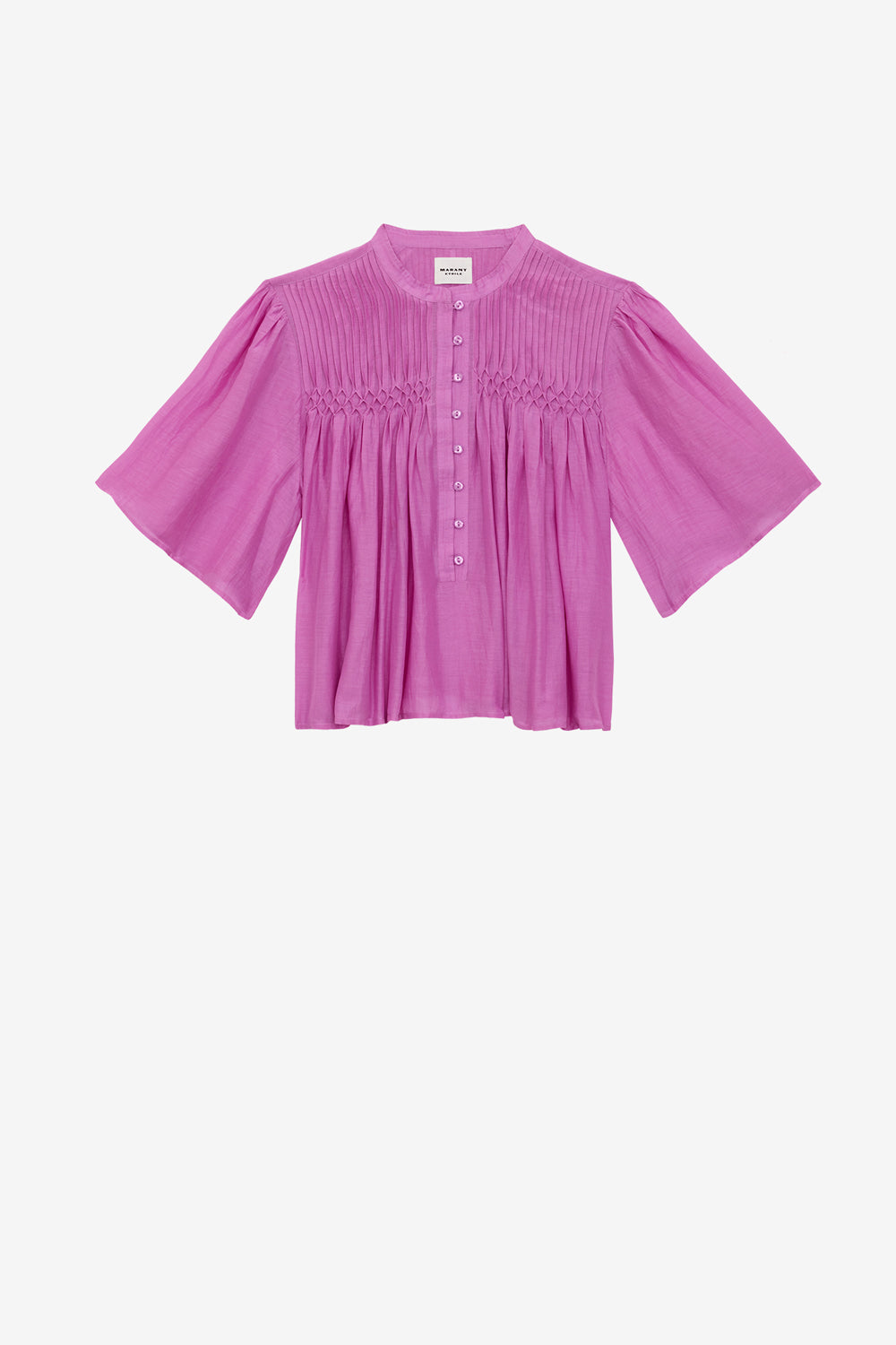 Haut destiny smockée en voile de coton  - Rose lavender - Woman - 1