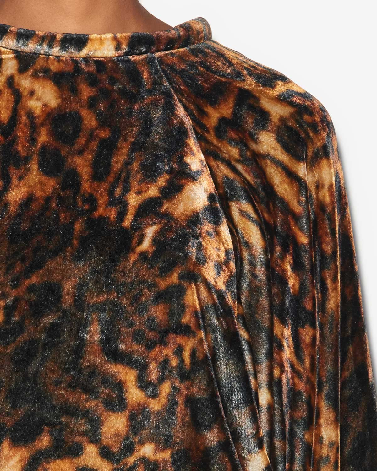 Dabia プリント入りベルベット トップス - Leopard - Woman - 2