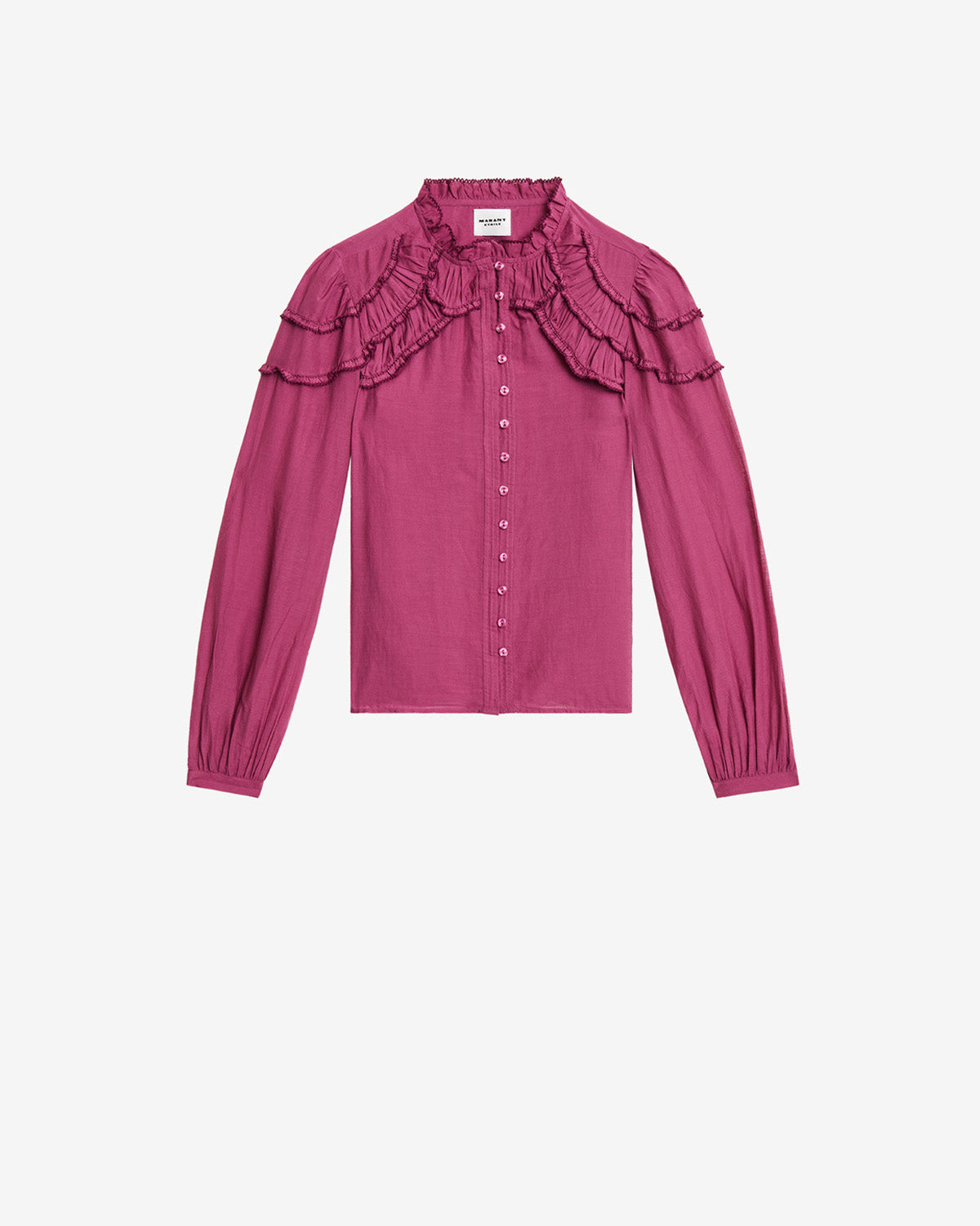 Christa gathered cotton blouse - Pink - Woman - 5