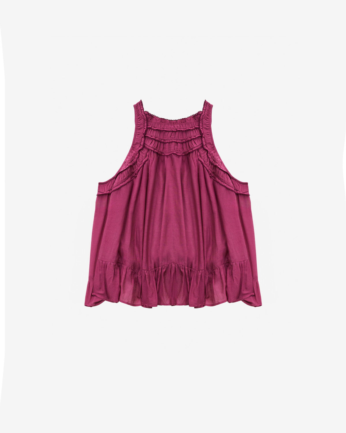 Top carlee in cotone arricciato - Rosa - Woman - 3