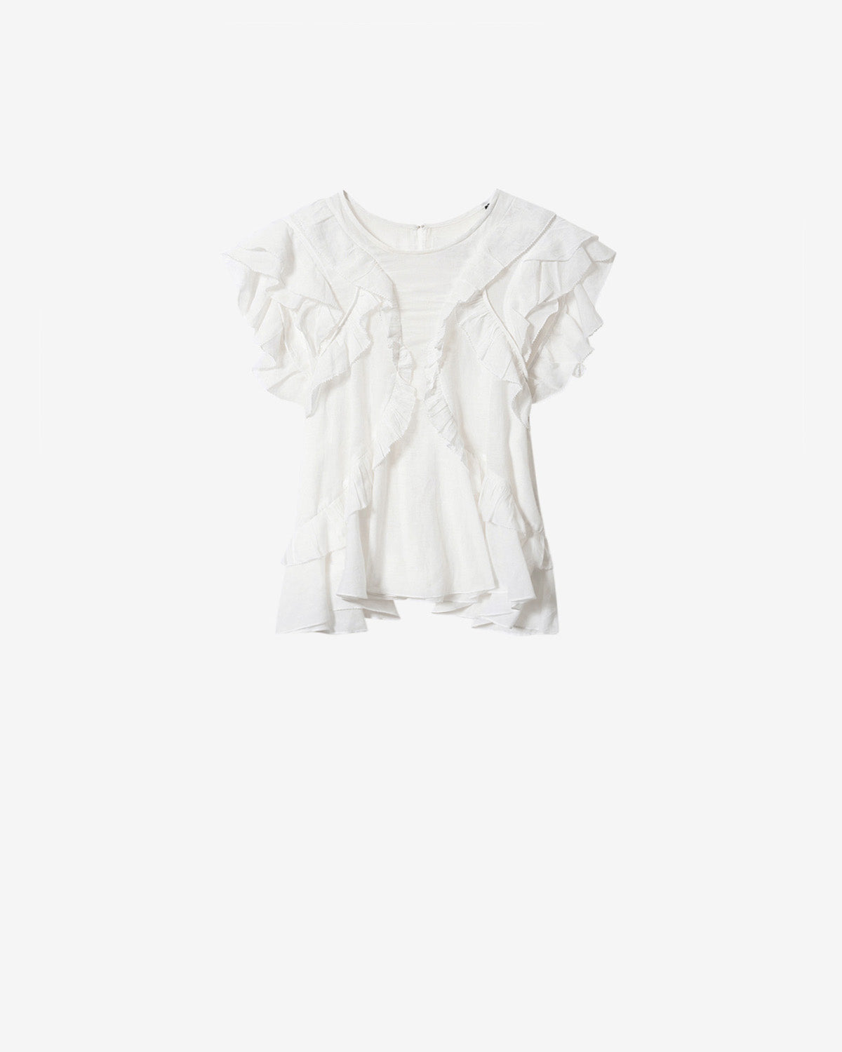AURORA SHIRT Woman ecru and black | ISABEL MARANT Official online