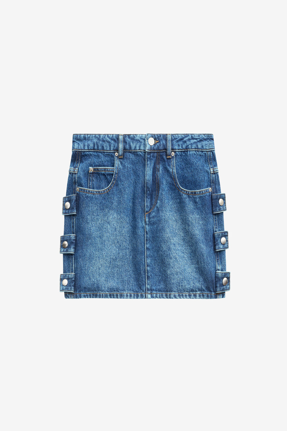 Falda stessy corta vaquera - Azul - Woman - 1