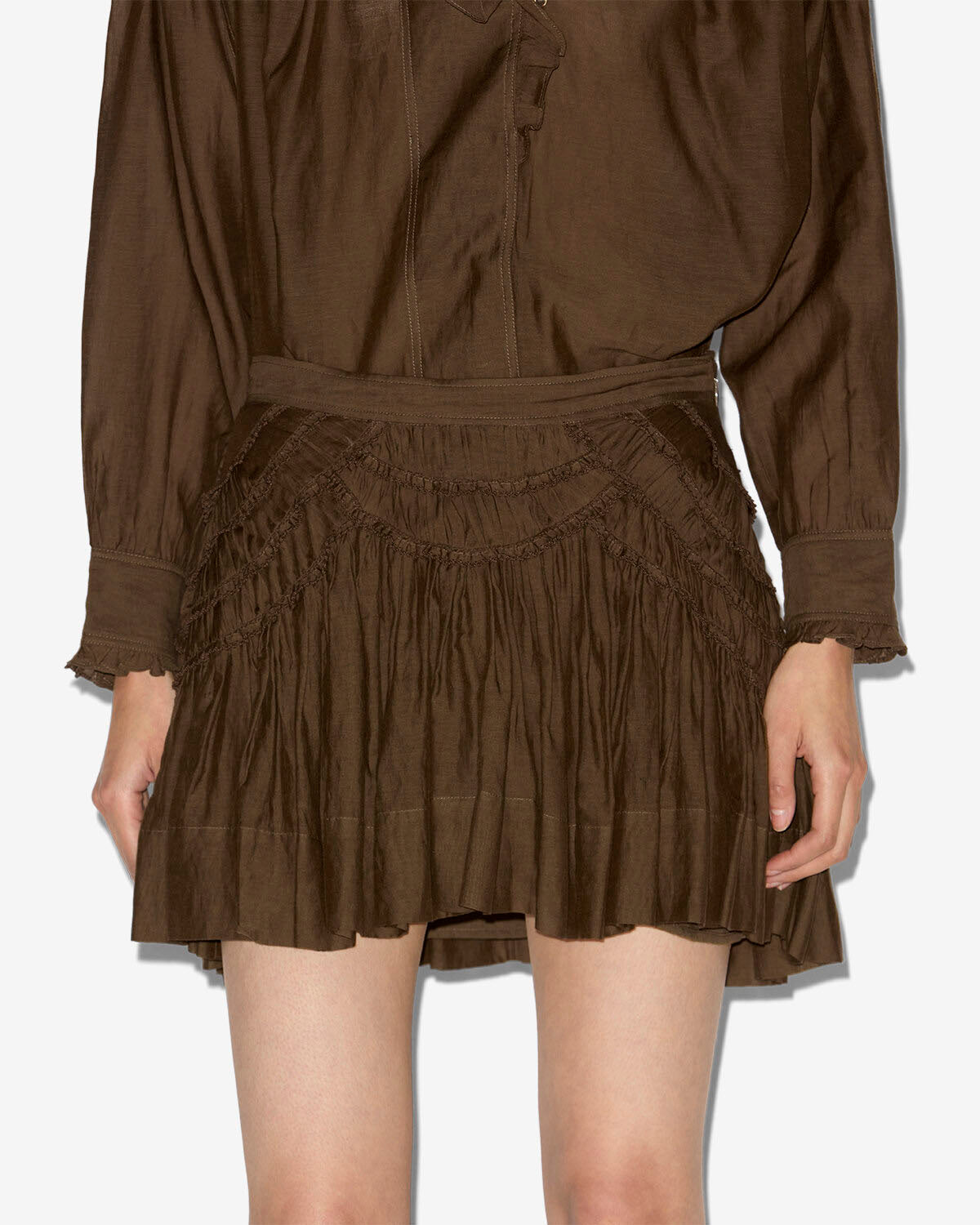 Ceola 스커트 Woman Dark khaki 4