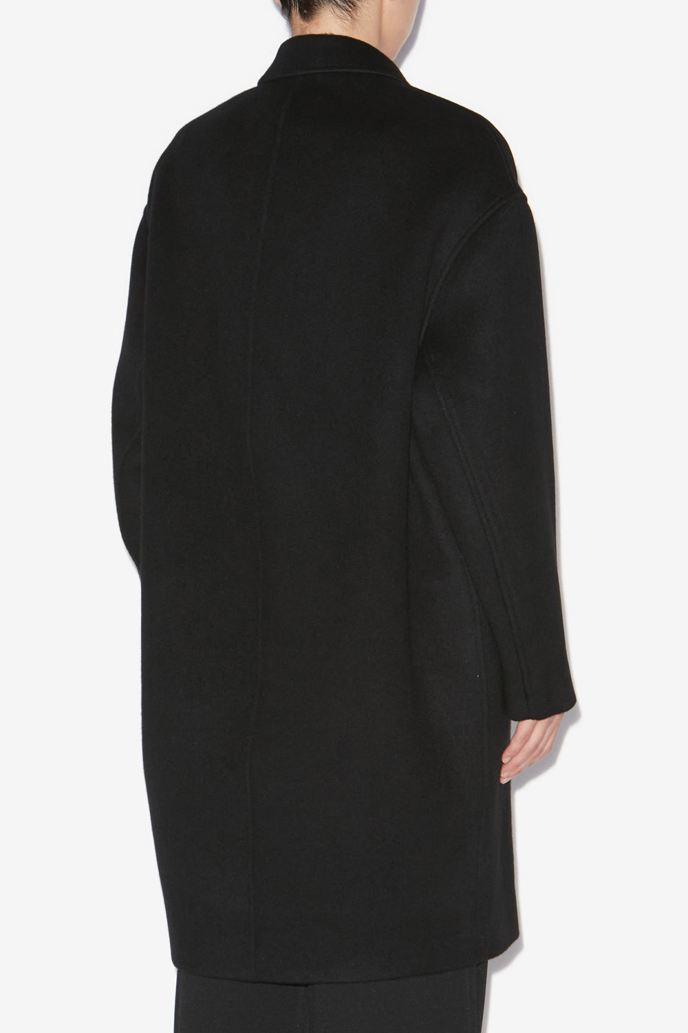 Cappotto efegozi in lana e cashmere tinta unita - Nero - Woman - 5