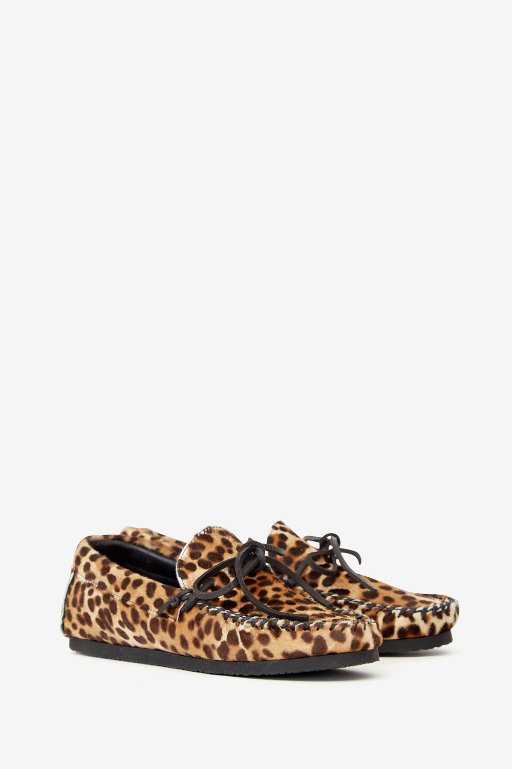 Mocassins en cuir imprimé fitza - Léopard - Woman - 3