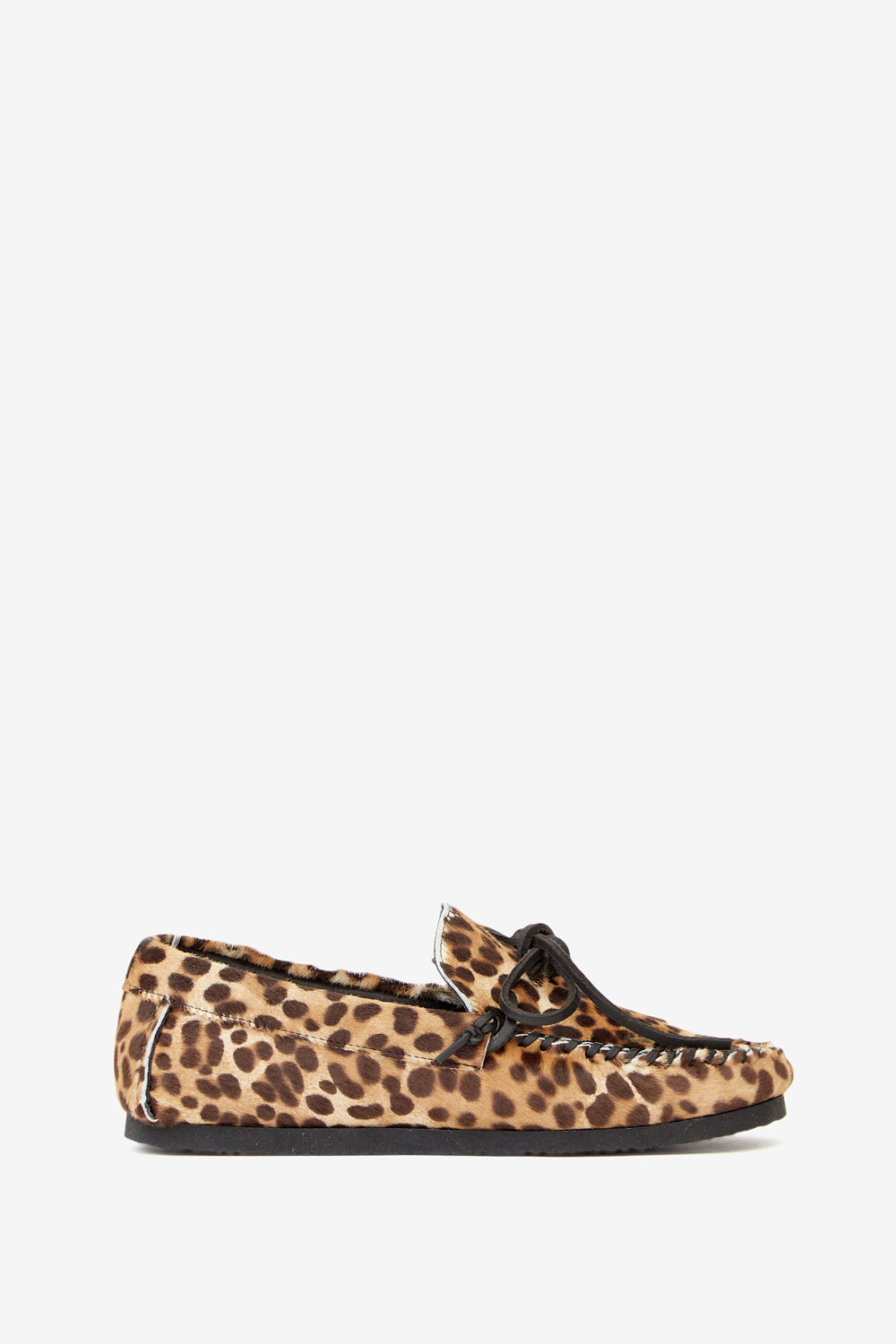 Mocassins en cuir imprimé fitza - Léopard - Woman - 1