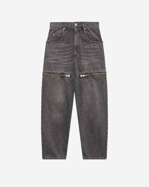 パンツ ISABEL MARANT PANTALONE SKINNY CYERRA IN PELLE Cyerra low-rise leather pants in black - Isabel Marant
