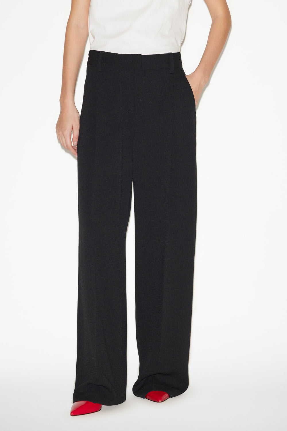 Pantalon ample à pinces romina - Noir - Woman - 4