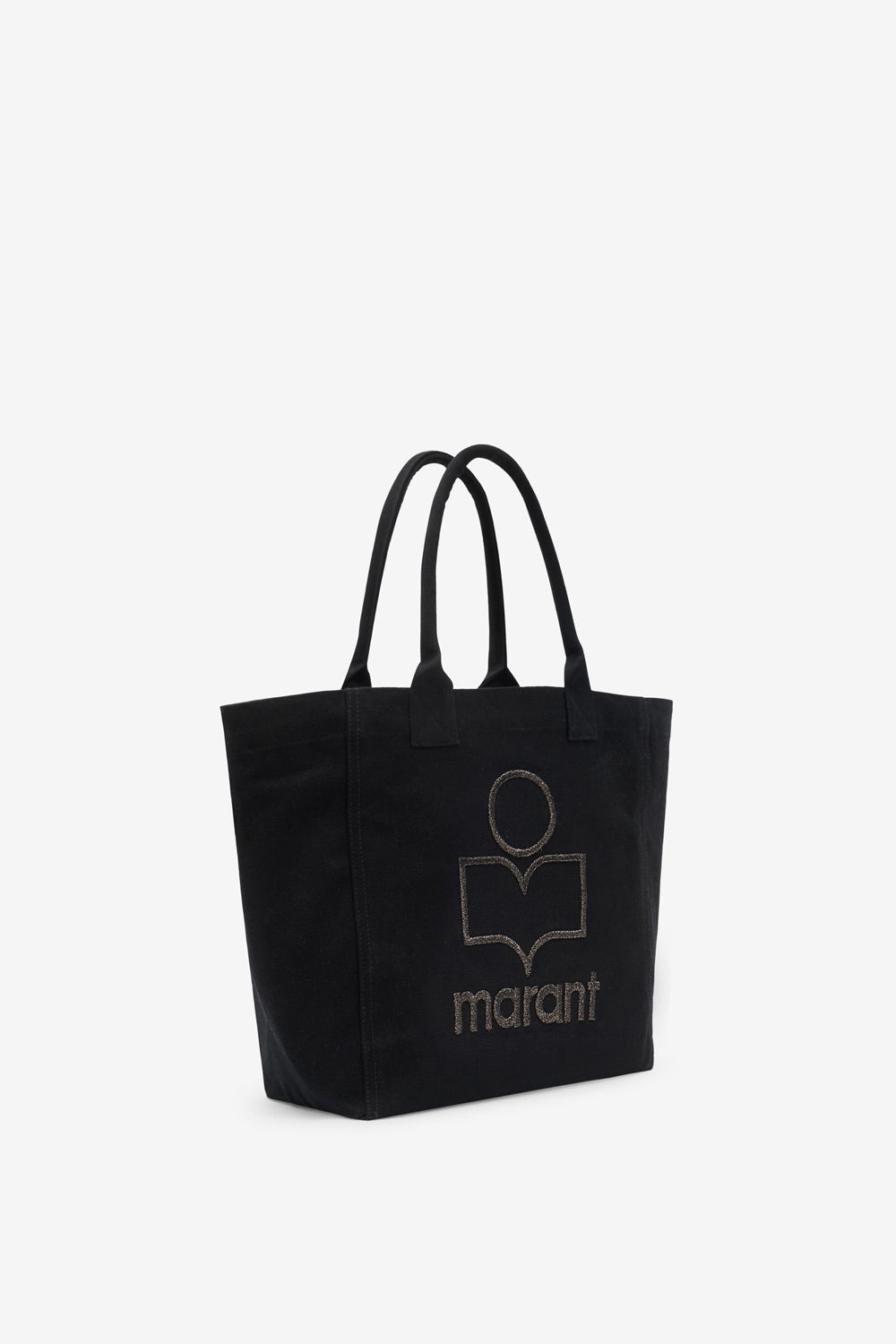 Borsa small yenky in cotone con logo - Nero - Woman - 5