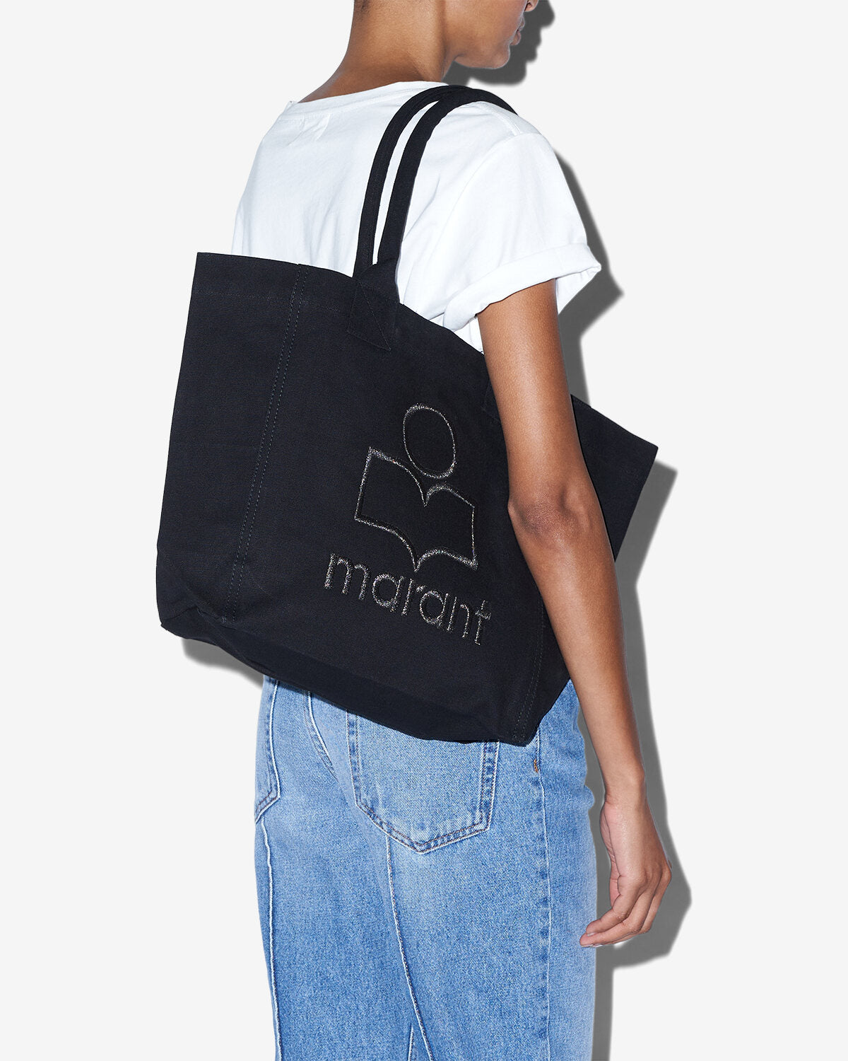Sac small yenky en coton à logo  - Noir - Woman - 4