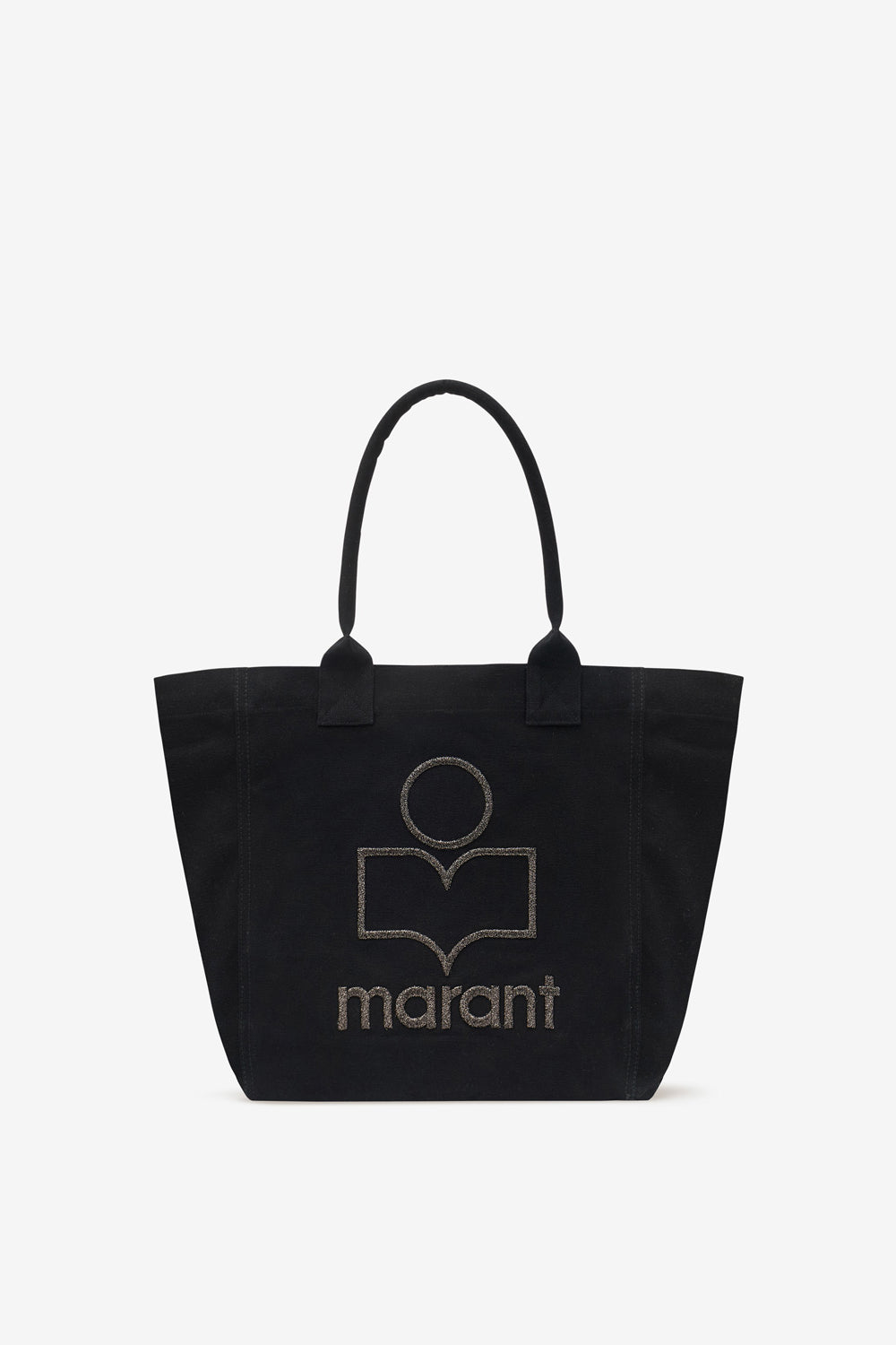 Borsa small yenky in cotone con logo - Nero - Woman - 1