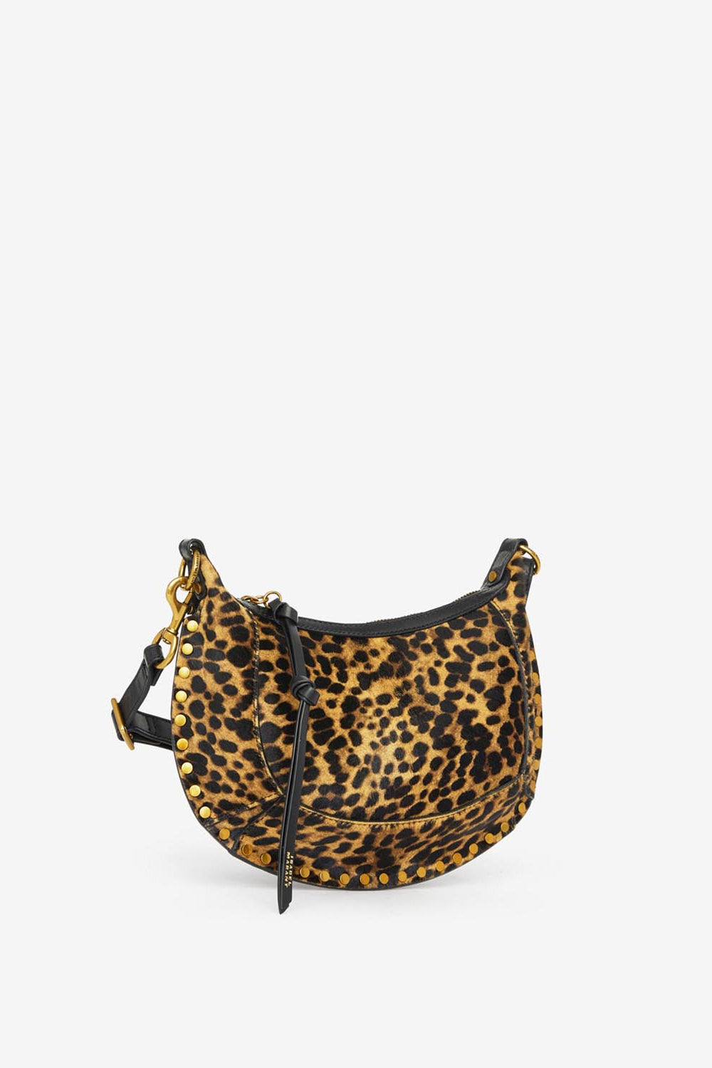 Borsa oskan moon in pelle di vitello effetto cavallino con stampa leopardata - Leopard - Woman - 5