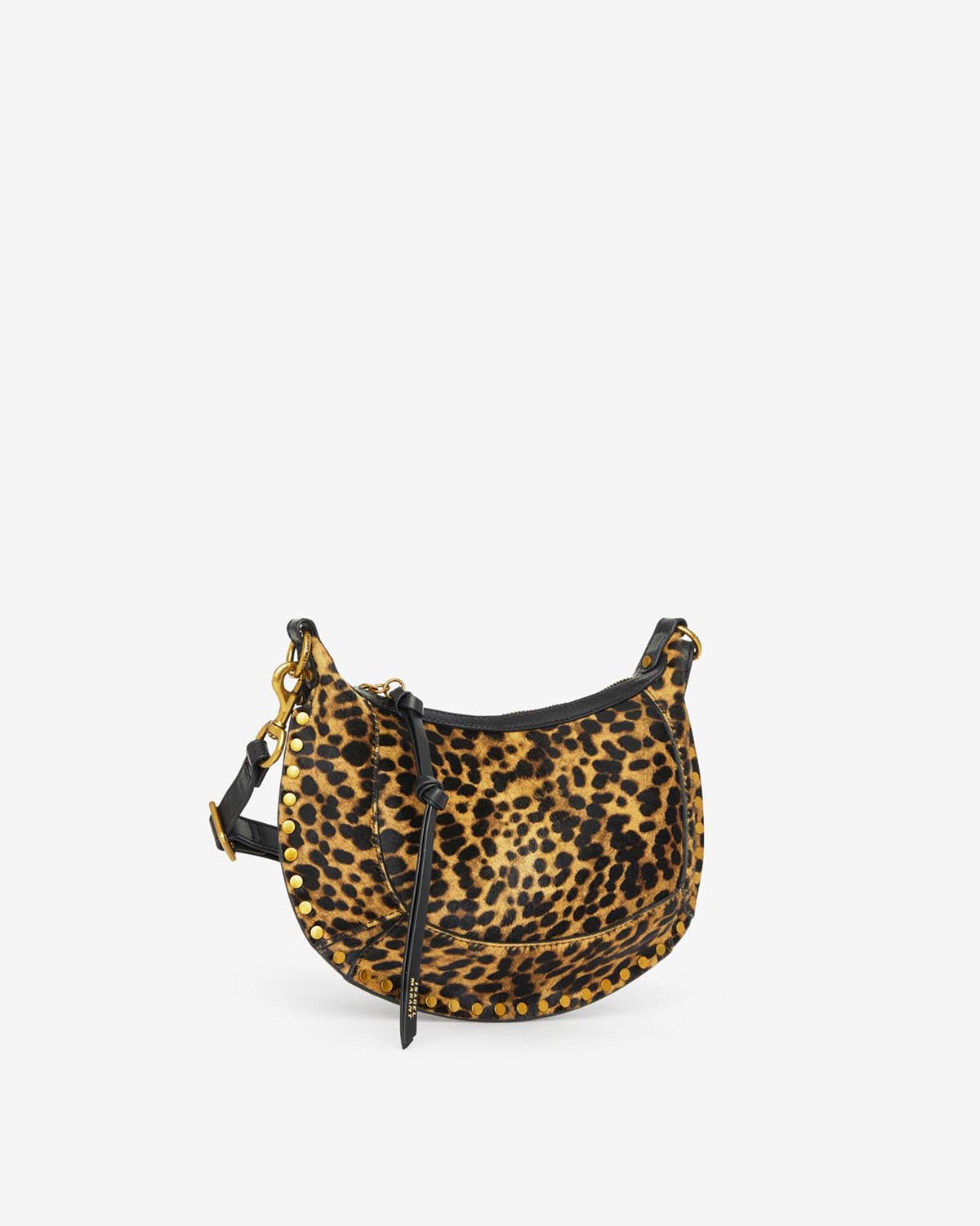Borsa oskan moon in pelle di vitello effetto cavallino con stampa leopardata - Leopard - Woman - 5