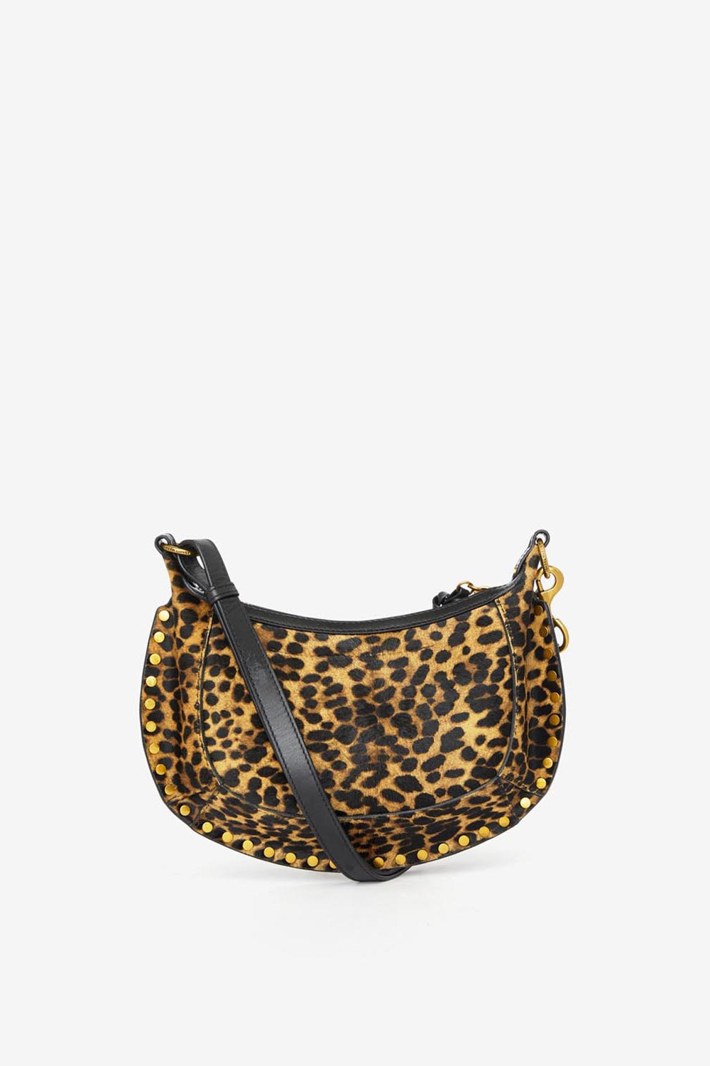 Borsa oskan moon in pelle di vitello effetto cavallino con stampa leopardata - Leopard - Woman - 3