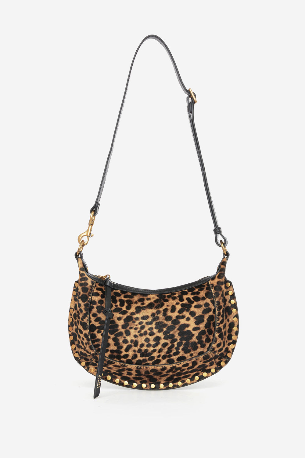 Borsa oskan moon in pelle di vitello effetto cavallino con stampa leopardata - Leopard - Woman - 6
