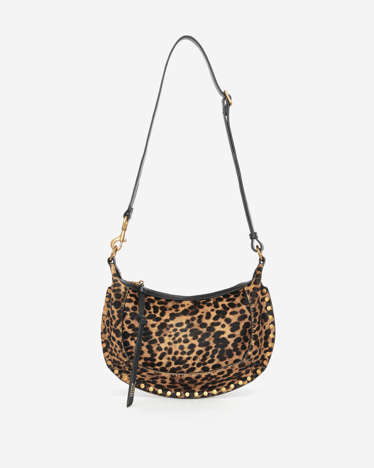 Borsa oskan moon in pelle di vitello effetto cavallino con stampa leopardata - Leopard - Woman - 6
