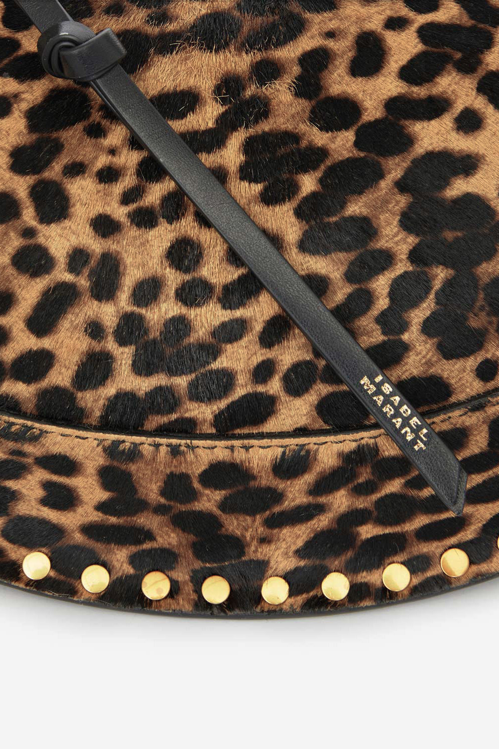 Borsa oskan moon in pelle di vitello effetto cavallino con stampa leopardata - Leopard - Woman - 4