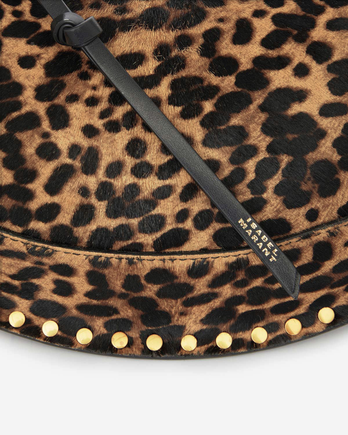 Borsa oskan moon in pelle di vitello effetto cavallino con stampa leopardata - Leopard - Woman - 3