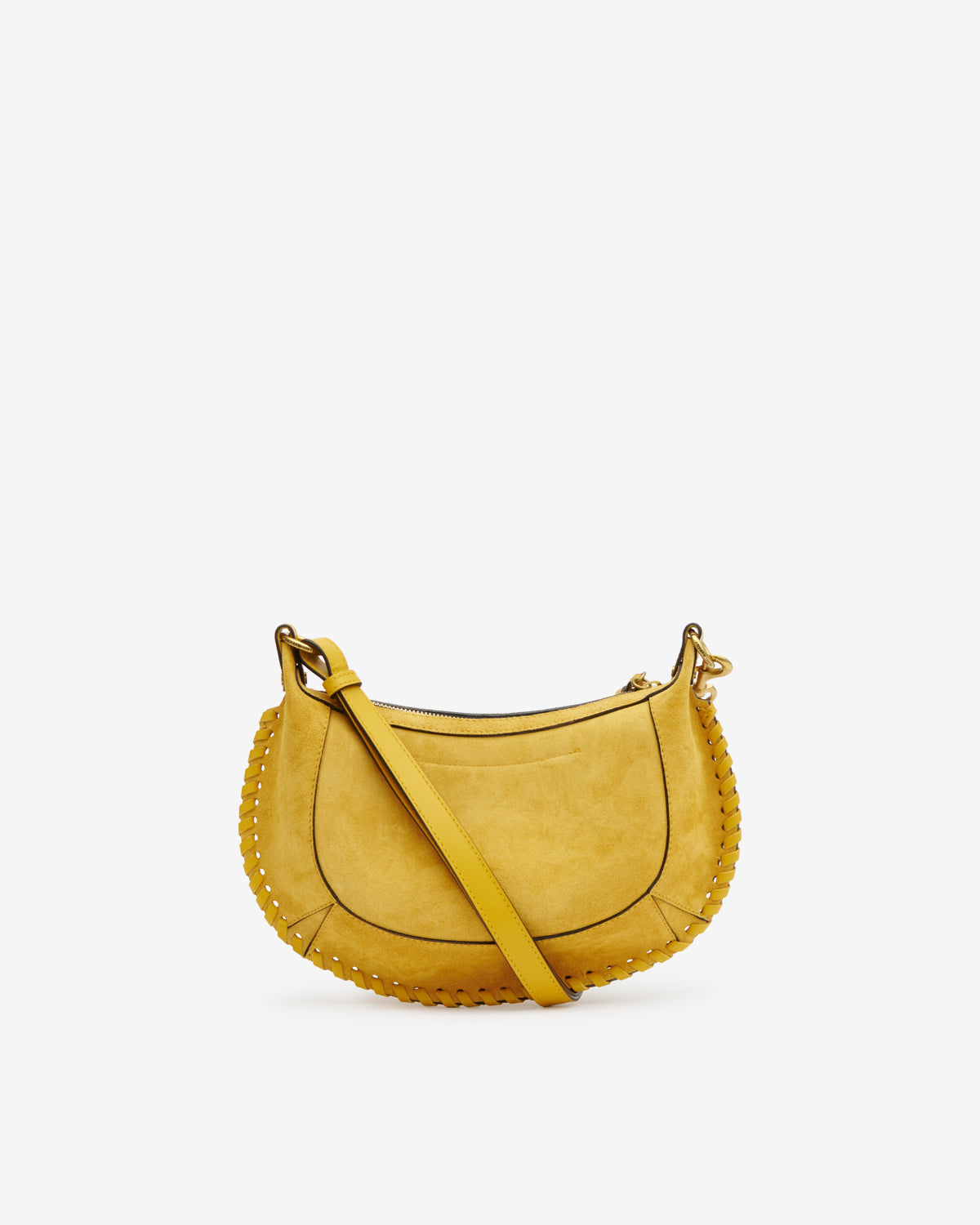 Borsetta oskan moon in pelle di vitello scamosciata intrecciata - Saffron - Woman - 3