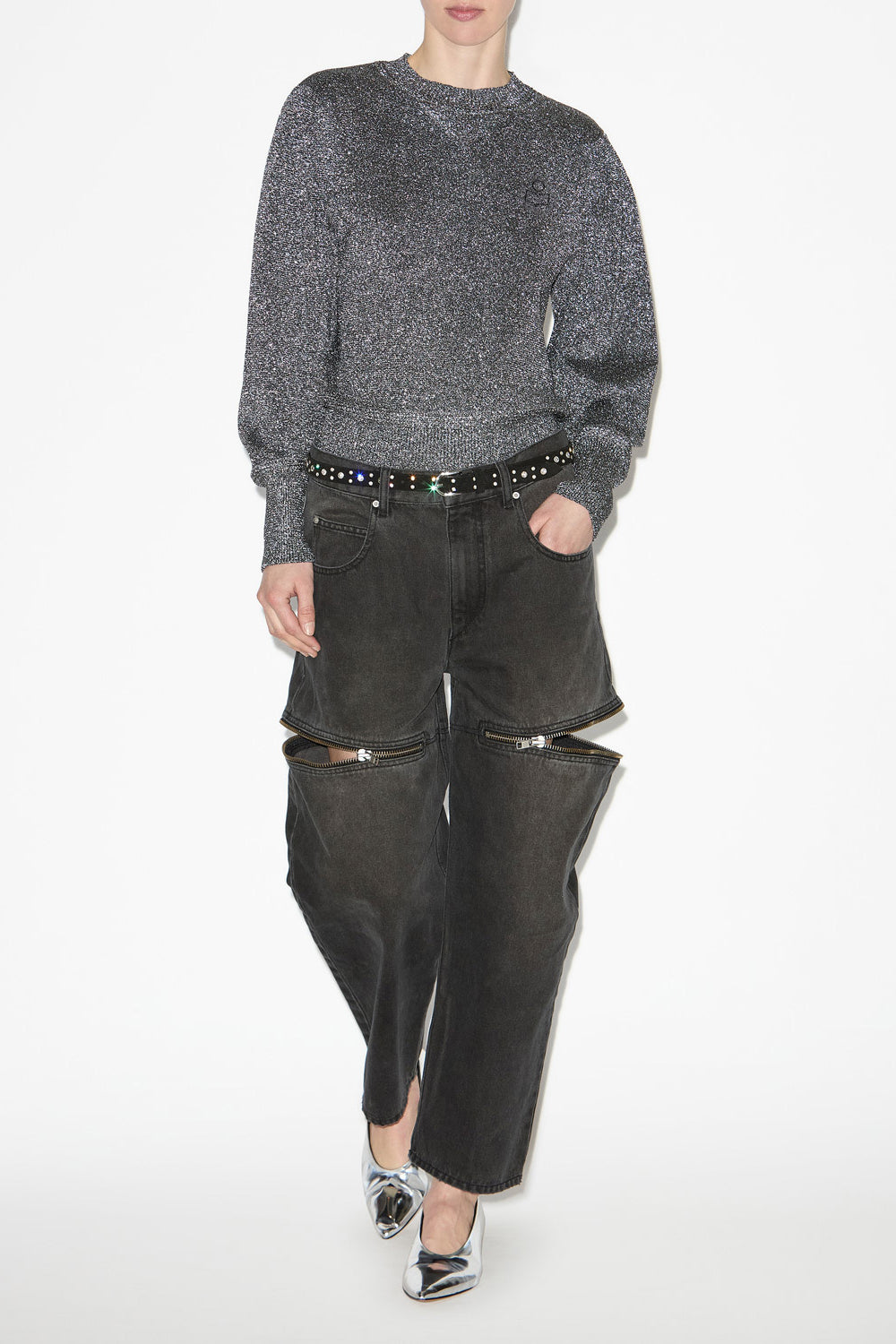 Kelaya ロゴ ルレックス ニット セーター - 銀 - Woman - 2