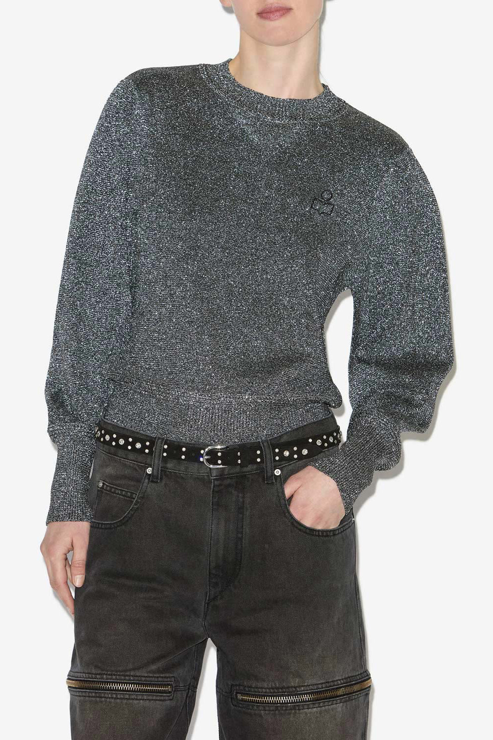 Kelaya ロゴ ルレックス ニット セーター - 銀 - Woman - 4