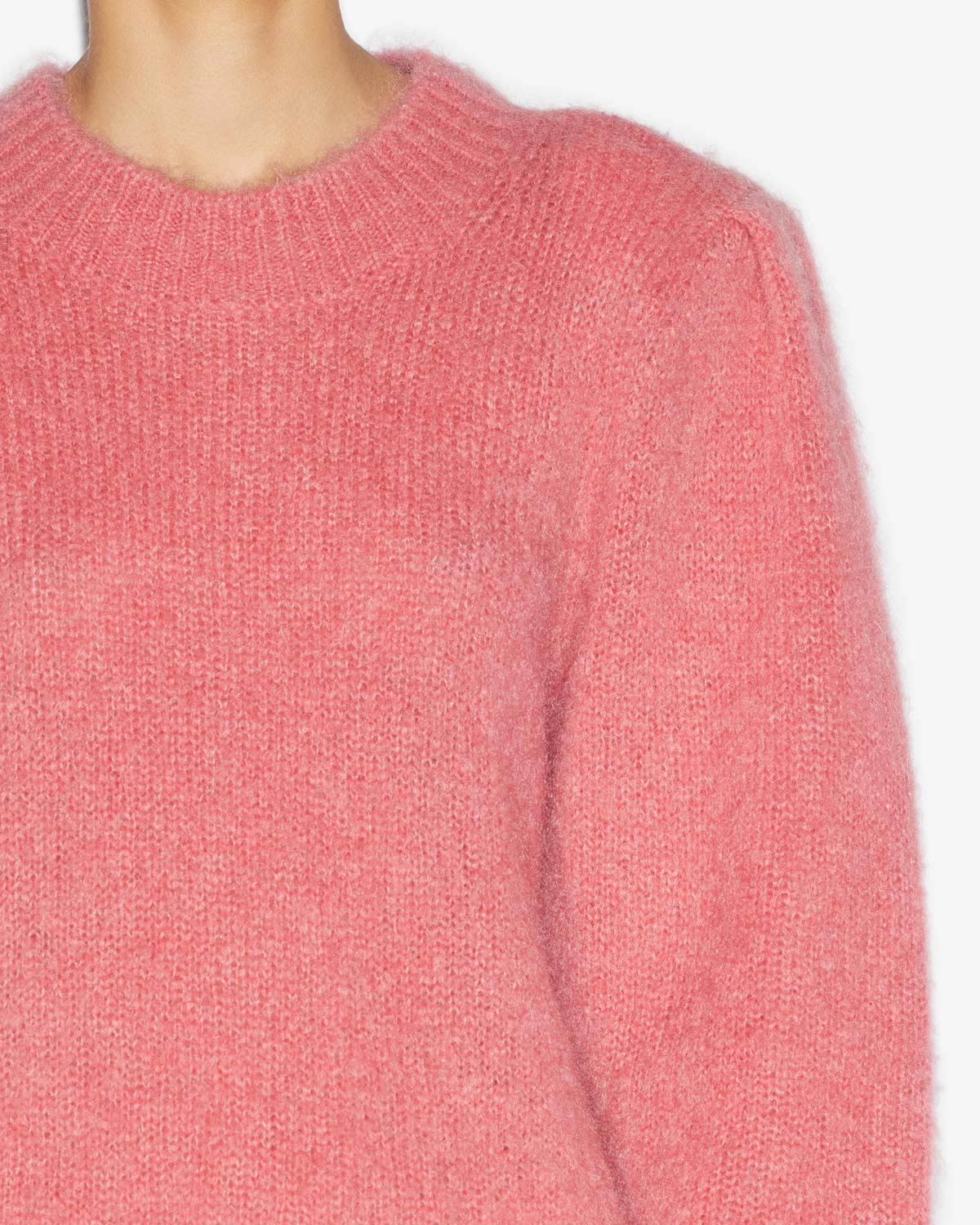 Esmee plain-colored mohair sweater - Coral - Woman - 2