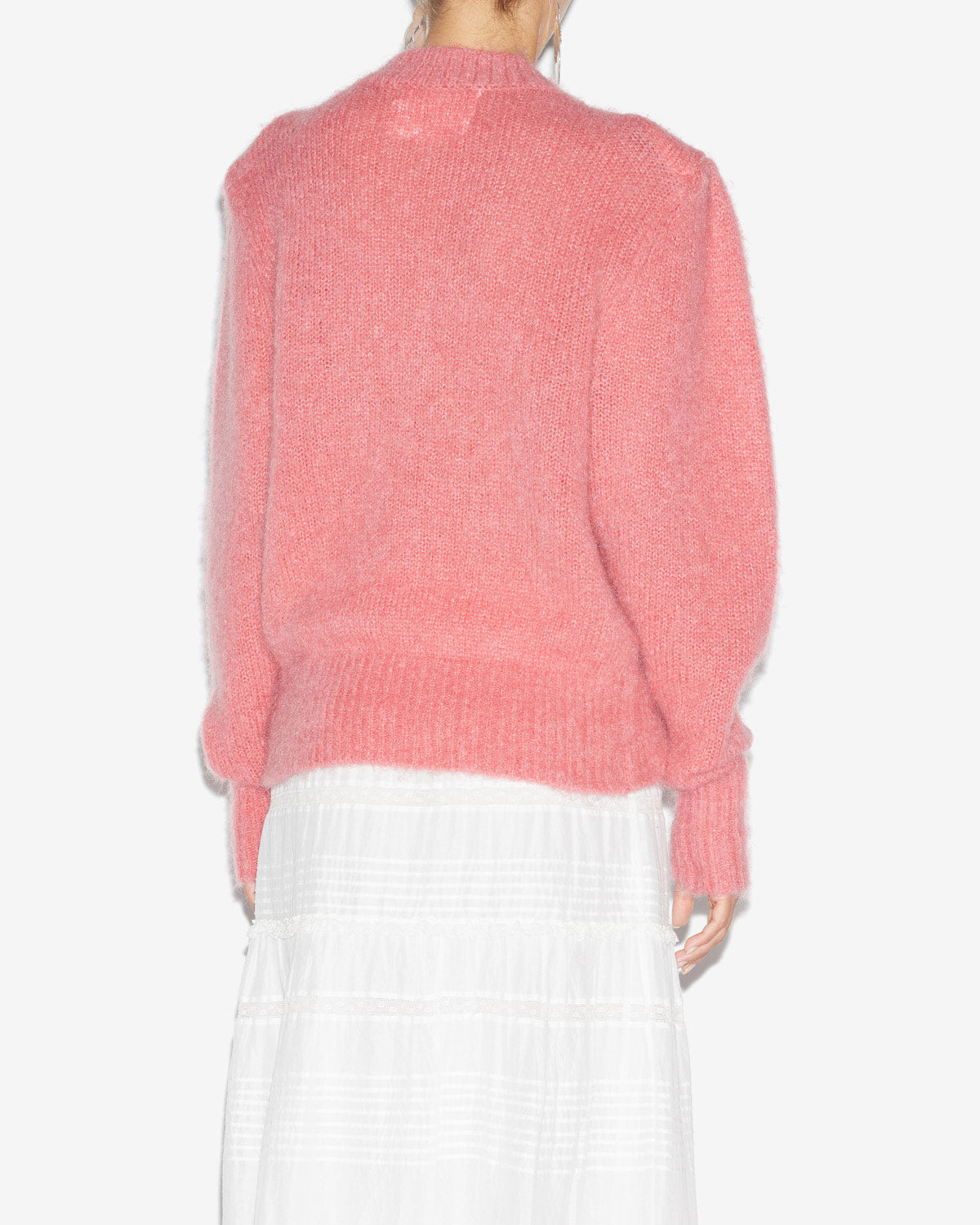 Esmee plain-colored mohair sweater - Coral - Woman - 4