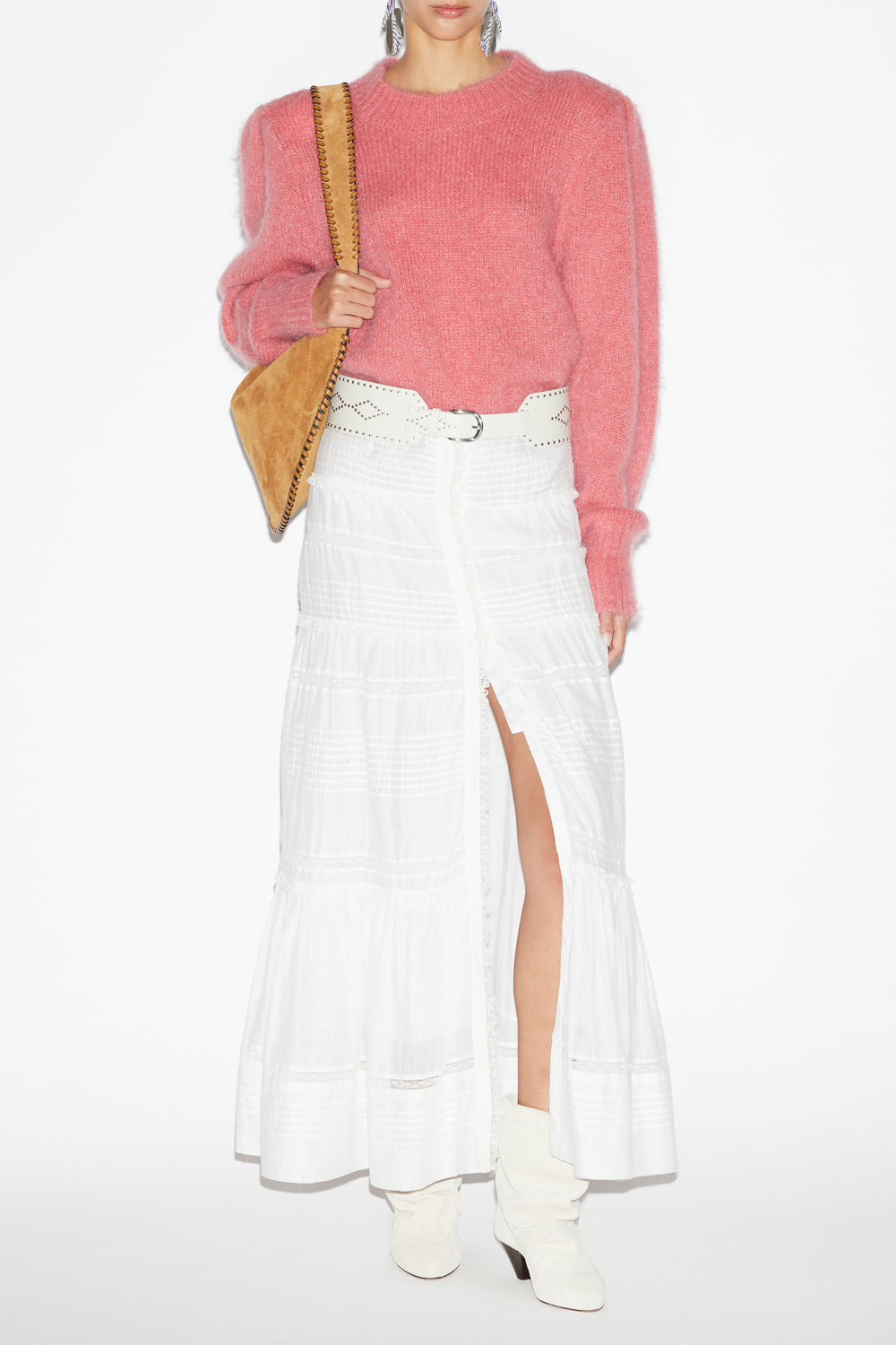 Esmee 無地モヘアセーター - Coral - Woman - 2