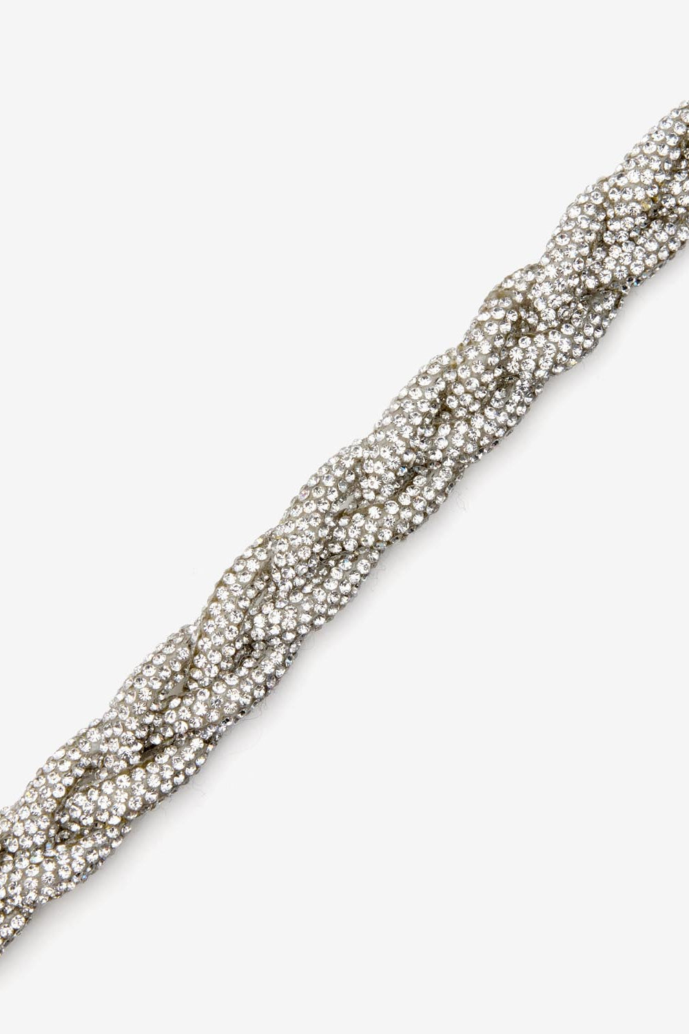 Ras du cou tresse en strass yua - Argenté - Woman - 3
