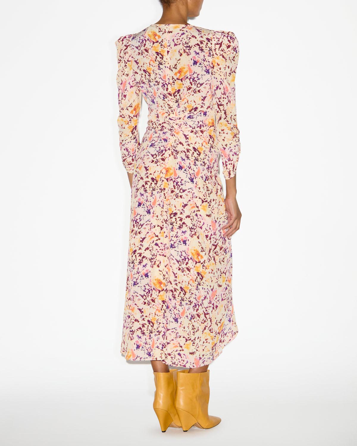Albini ドレス Woman Ecru-plum 2