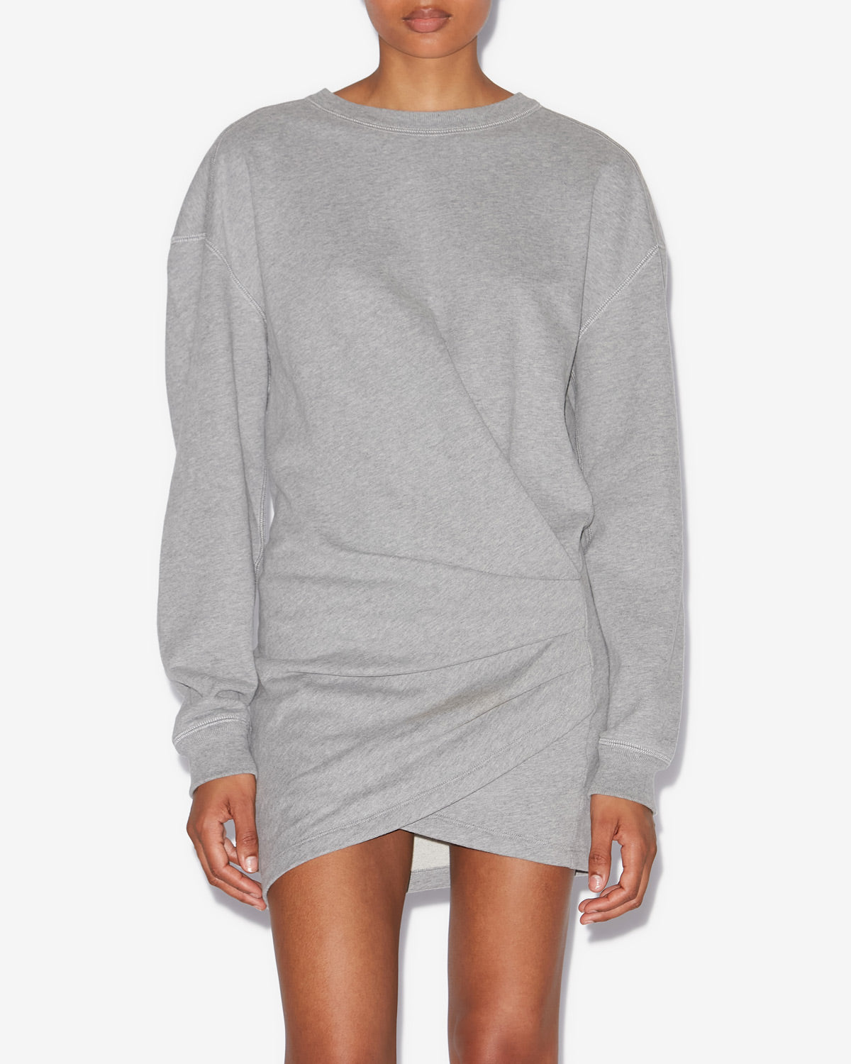 Robe pipper à logo Woman Gris 4