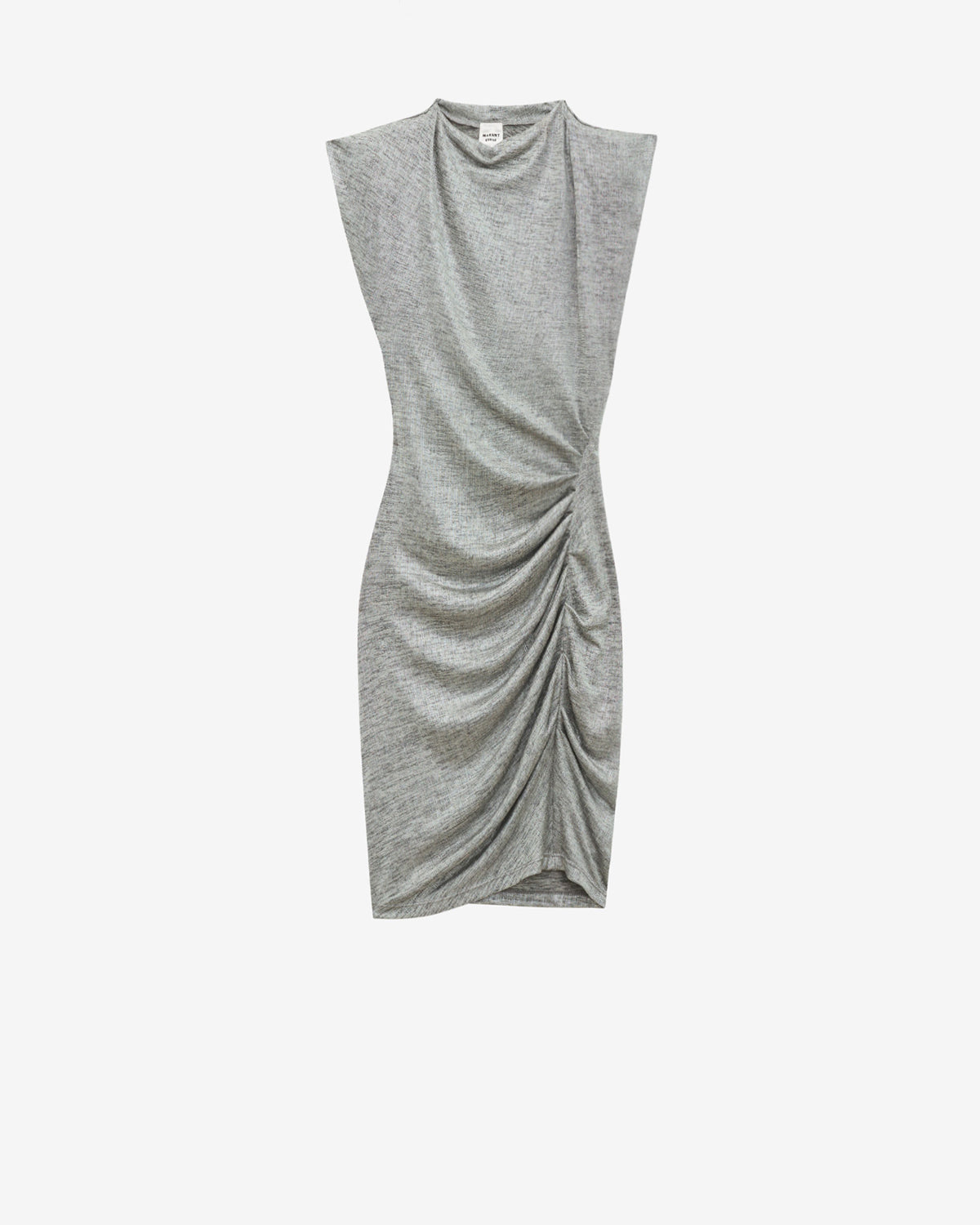 Abito nadilia corto in jersey metallizzato - Gray-silver - Woman - 5
