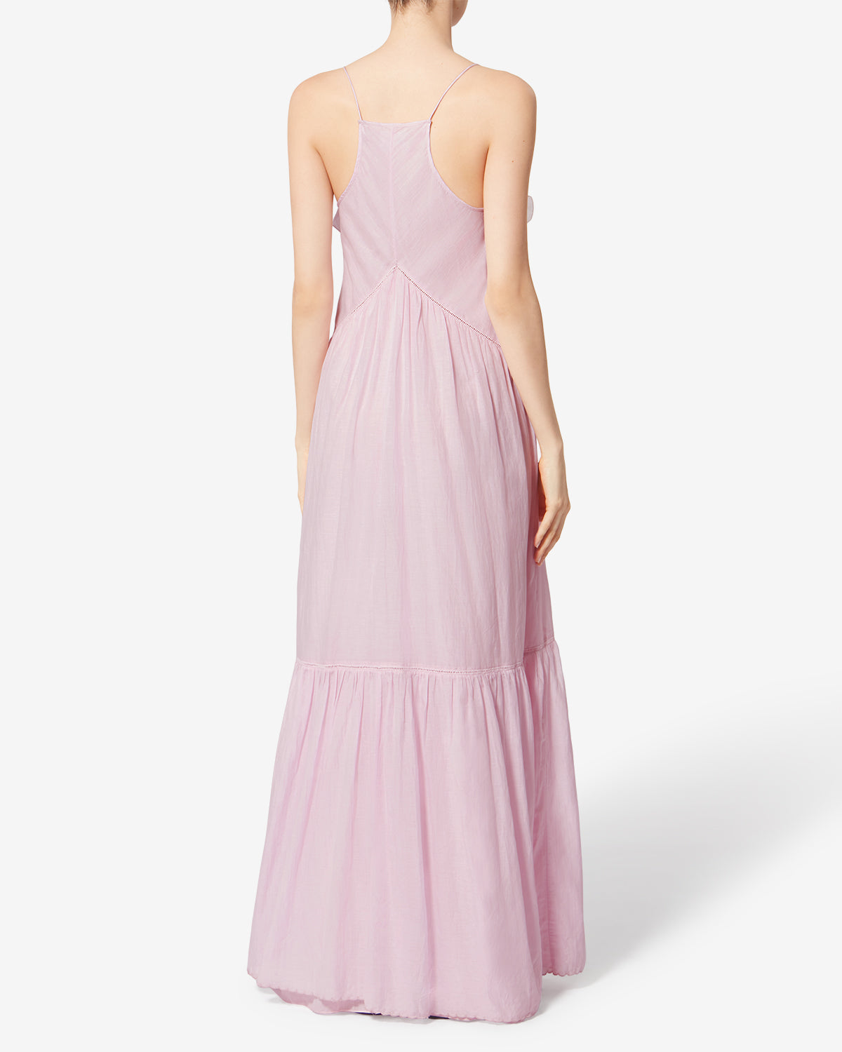 Robe à bretelles vasma en voile de coton - Rose clair - Woman - 3