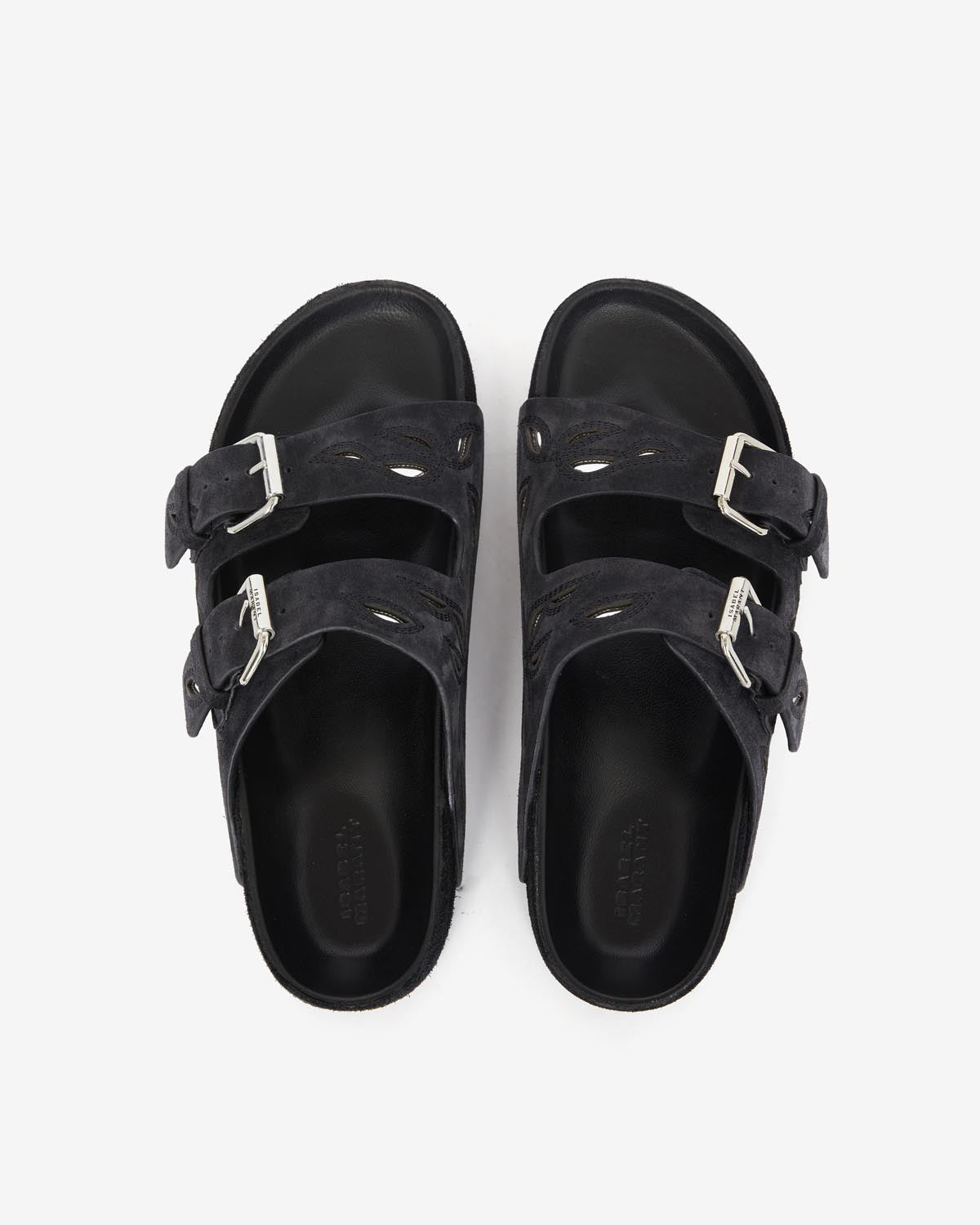 Lennyo sandals Woman Faded black-silver 3