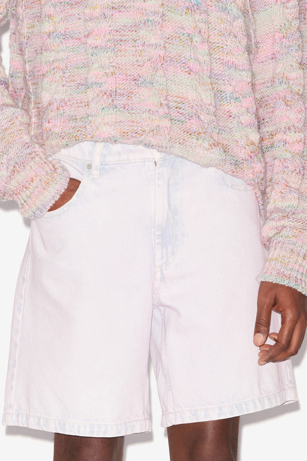 Short court en denim jerryli - Lilas - Man - 4