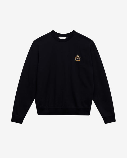 【関税込み】Isabel Marant ブラック Mikis スウェットシャツ 24ASW0048HA-B3M05H-02FK-