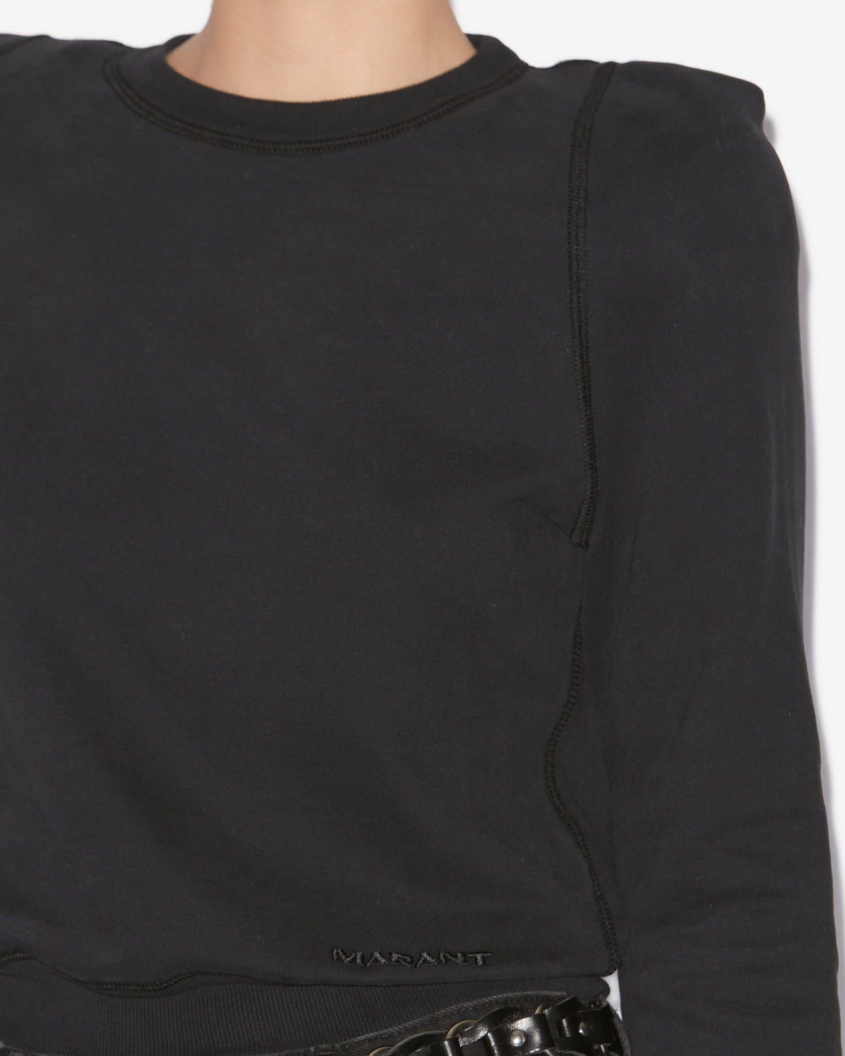 Sudadera prissa con logotipo Woman Negro 3