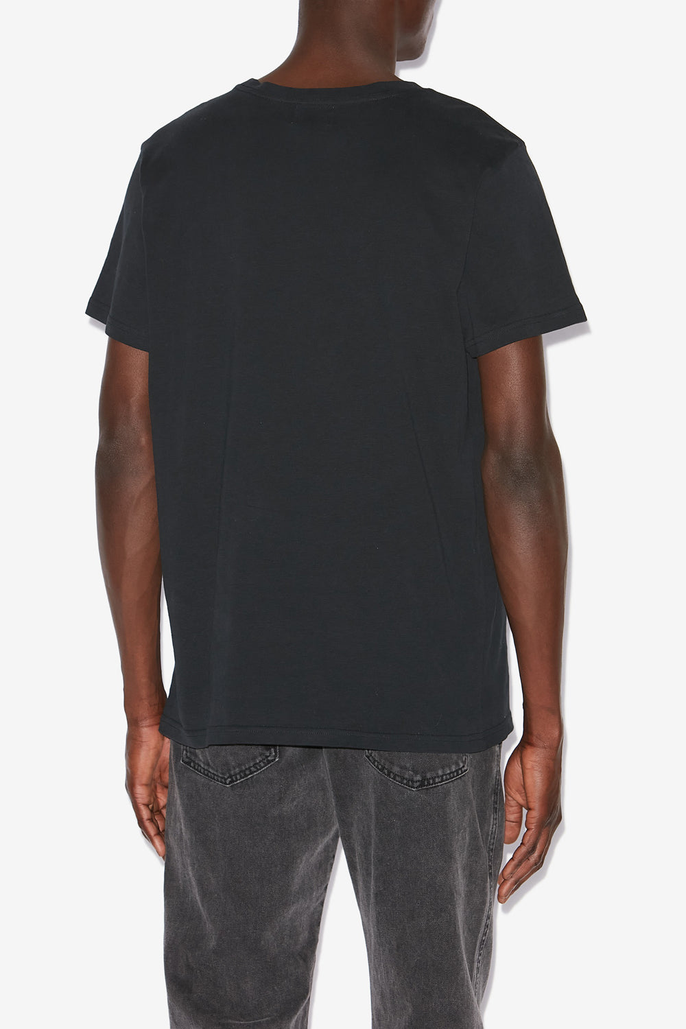 T-shirt zafferh aus einfarbiger baumwolle mit kurzen ärmeln - Schwarz - Man - 5