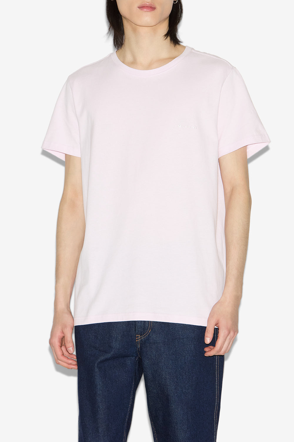 Zafferh 無地 コットン製 半袖tシャツ - Faded pink - Man - 4