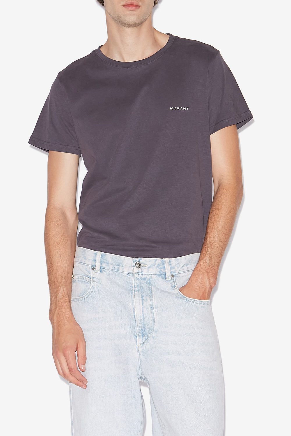 Zafferh 無地 コットン 半袖tシャツ - Faded night - Man - 4