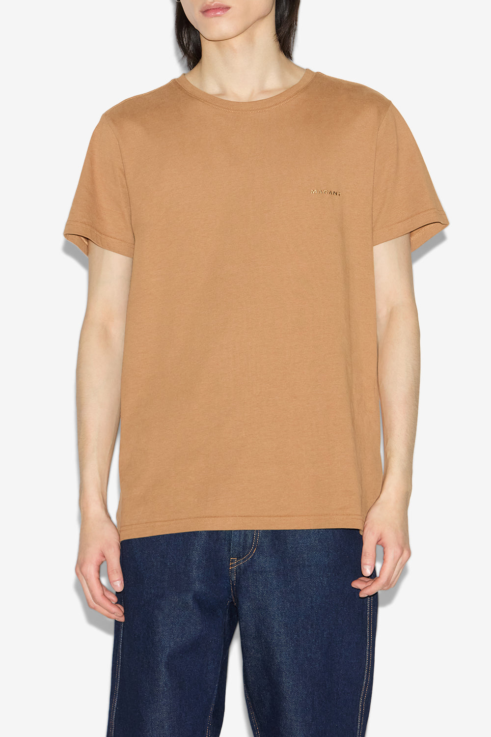 Zafferh 無地 コットン製 半袖tシャツ - Camel - Man - 4