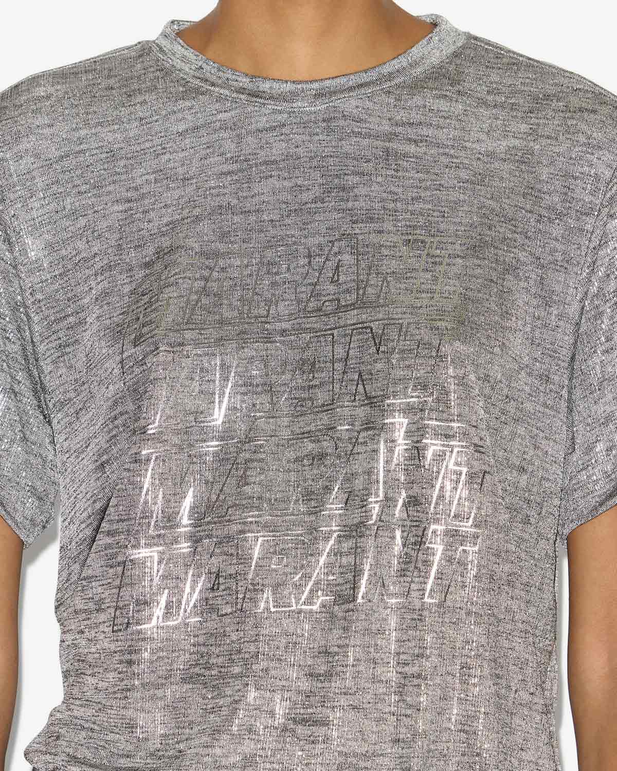 Camiseta zoeline Woman Gray-silver 4