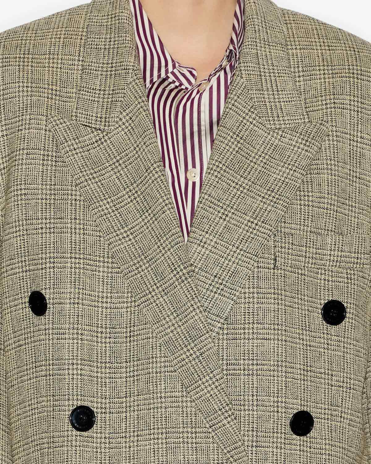 イザベルマラン　チェックダブルブレスレットジャケット イザベルマランチェックダブルブレスレットジャケット