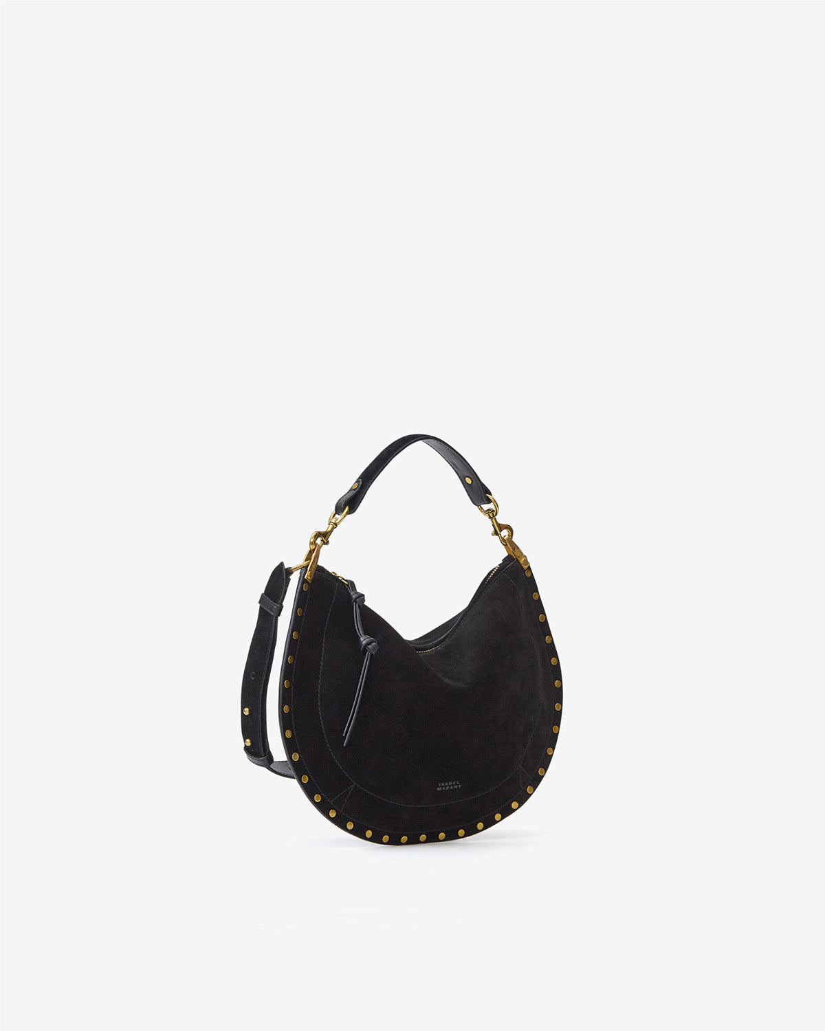 Sac oskan soft zip en cuir de veau velours - Noir - Woman - 6