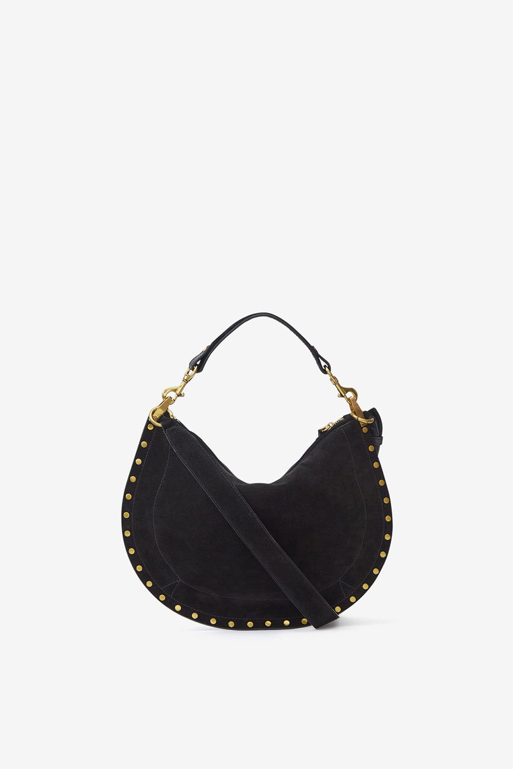 Sac oskan soft zip en cuir de veau velours - Noir - Woman - 3