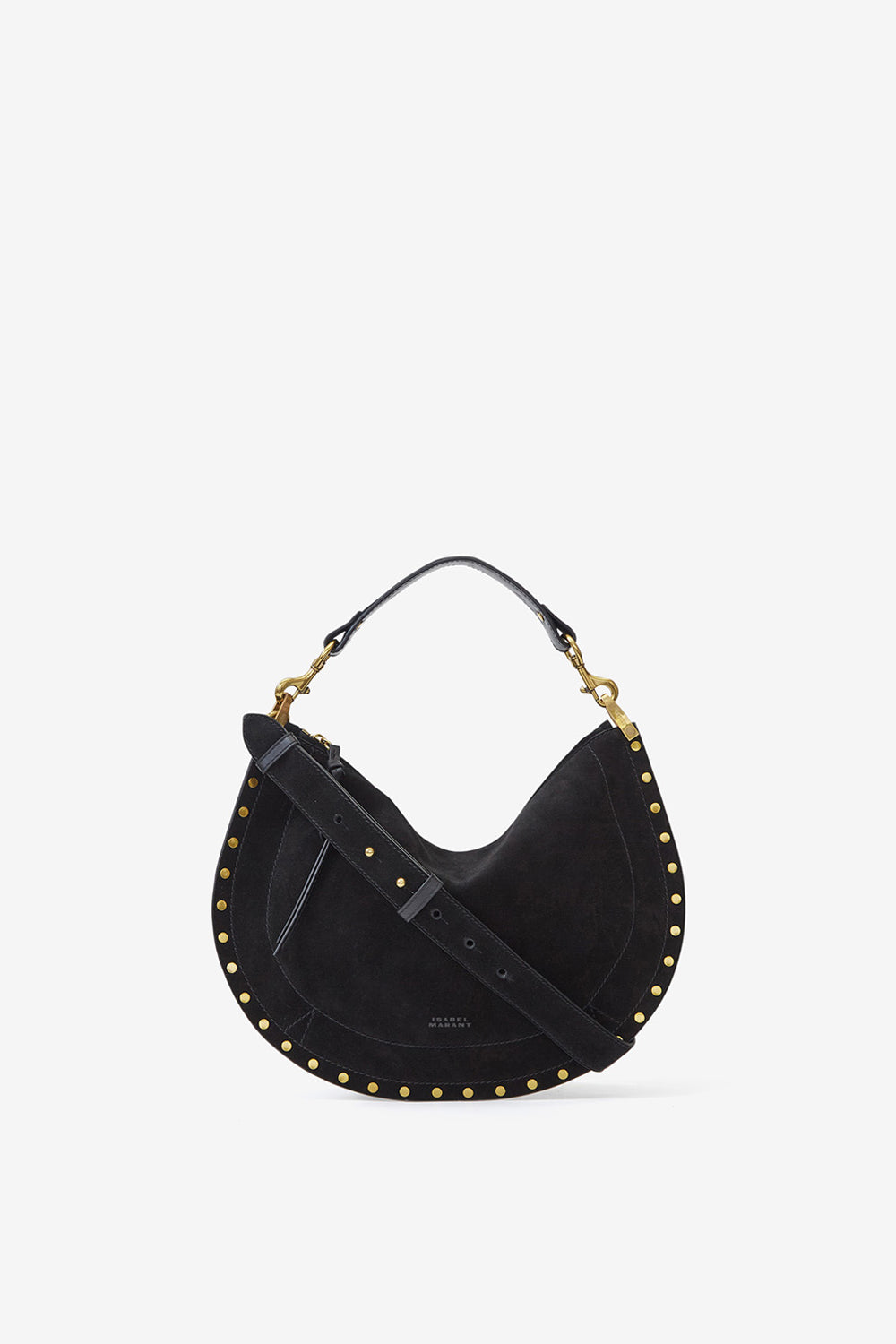 Sac oskan soft zip en cuir de veau velours - Noir - Woman - 1