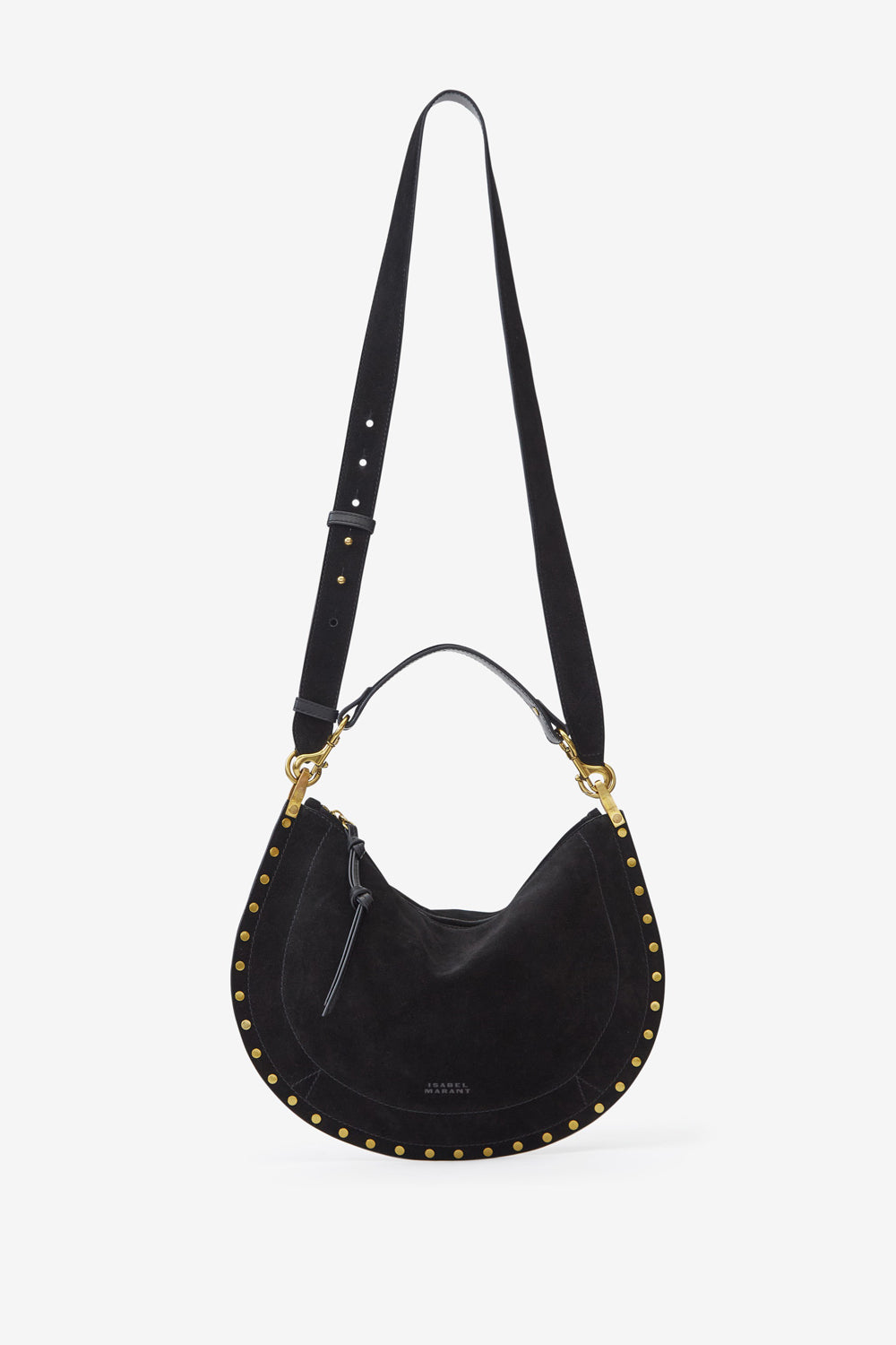 Sac oskan soft zip en cuir de veau velours - Noir - Woman - 7