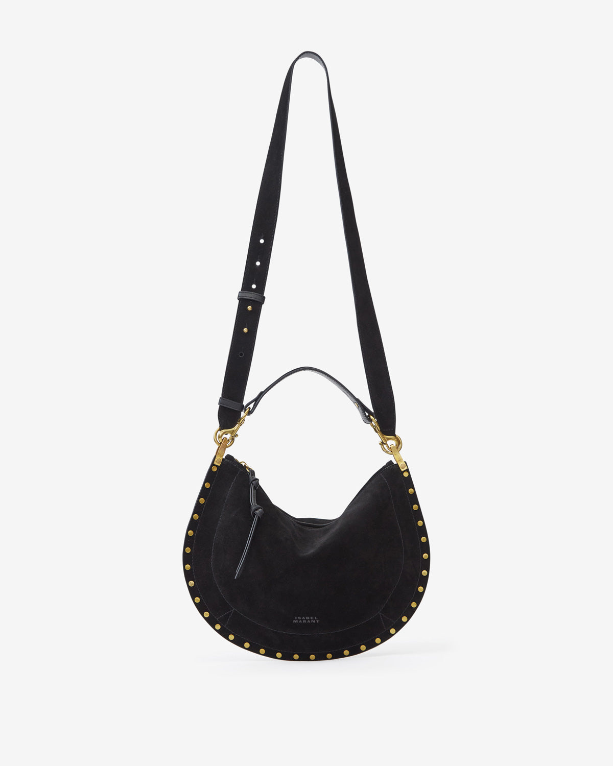 Sac oskan soft zip en cuir de veau velours - Noir - Woman - 7