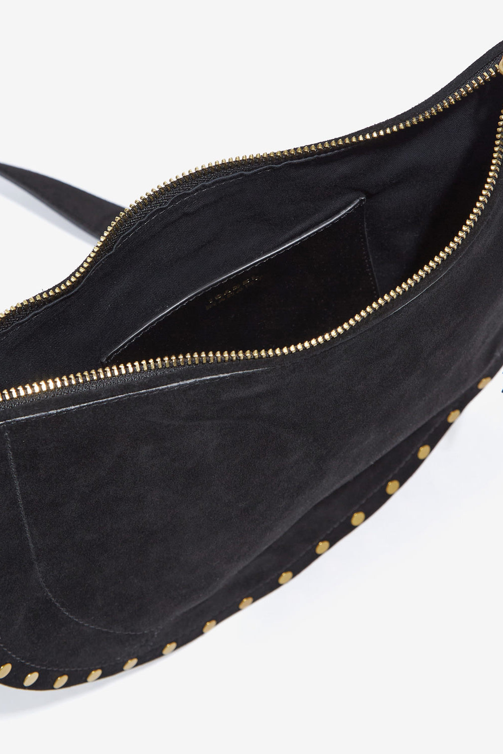 Sac oskan soft zip en cuir de veau velours - Noir - Woman - 4